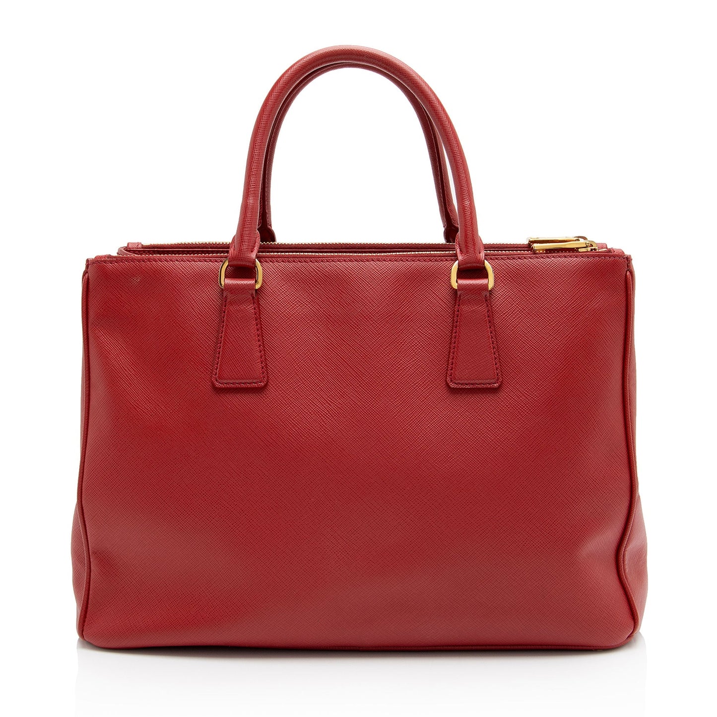 Prada Lux Double Tote Shf 58Tlpt Saffiano Medium Zip Tote Bag
