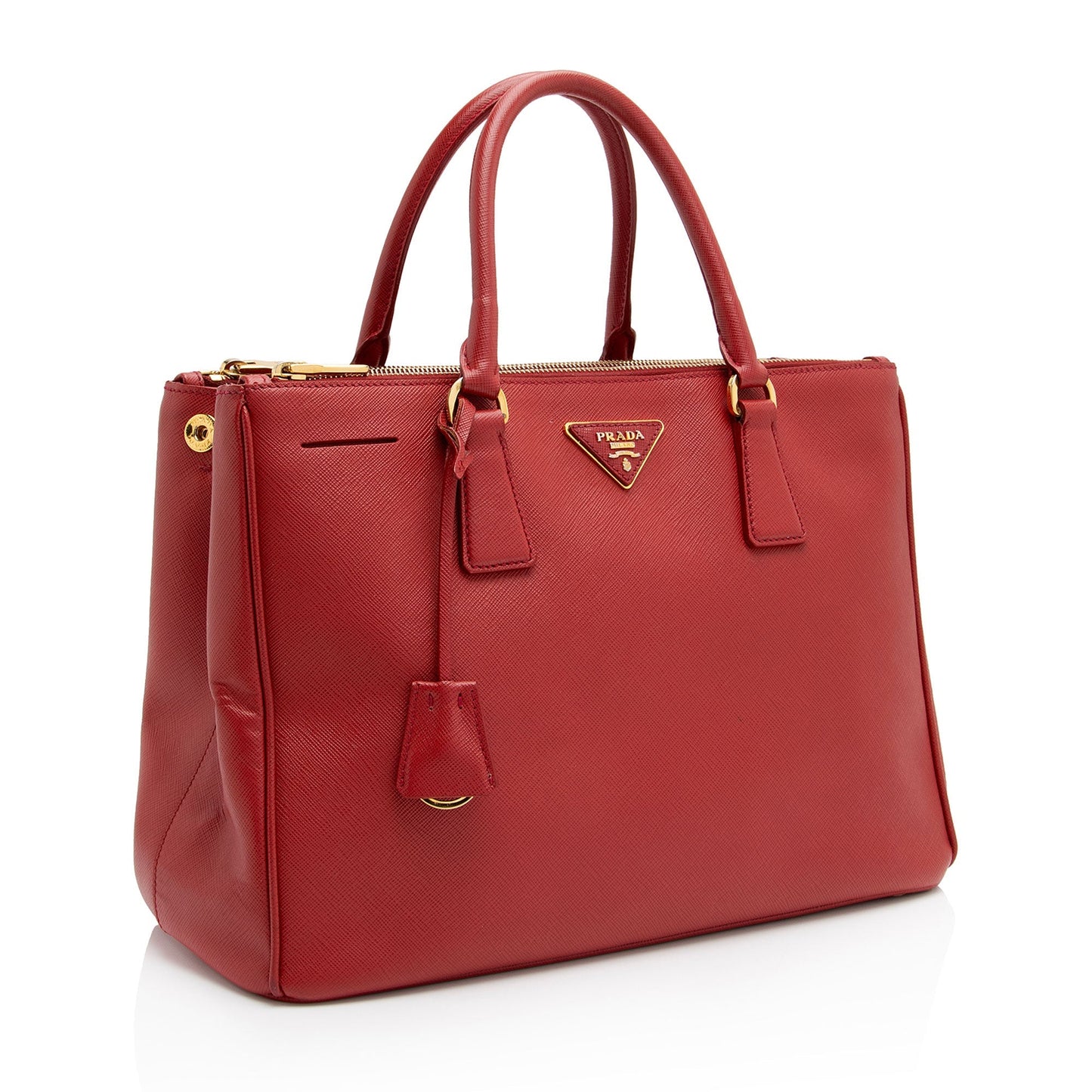 Prada Lux Double Tote Shf 58Tlpt Saffiano Medium Zip Tote Bag