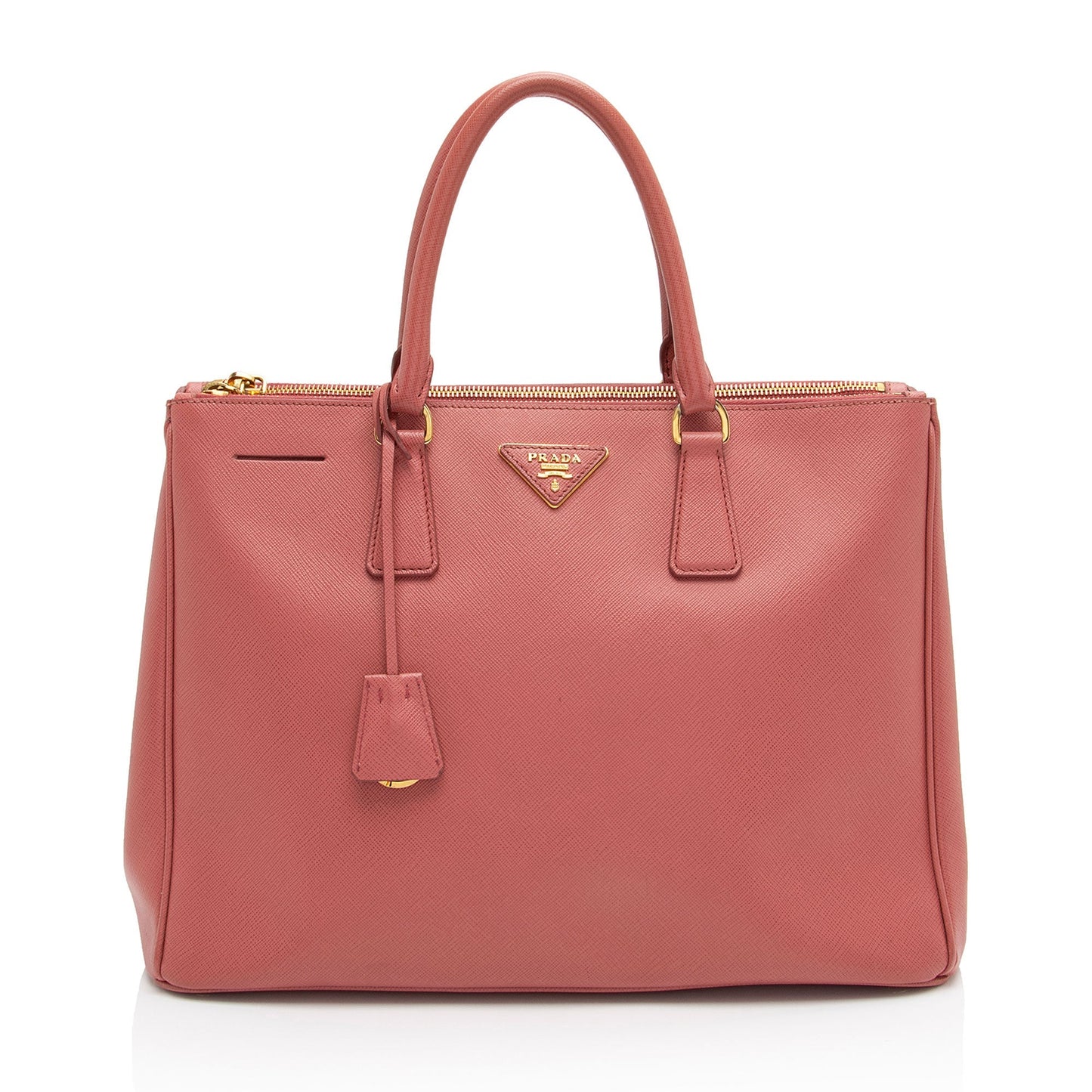 Prada Lux Double Tote Shf Xxyrbs Saffiano Medium Zip Tote Bag