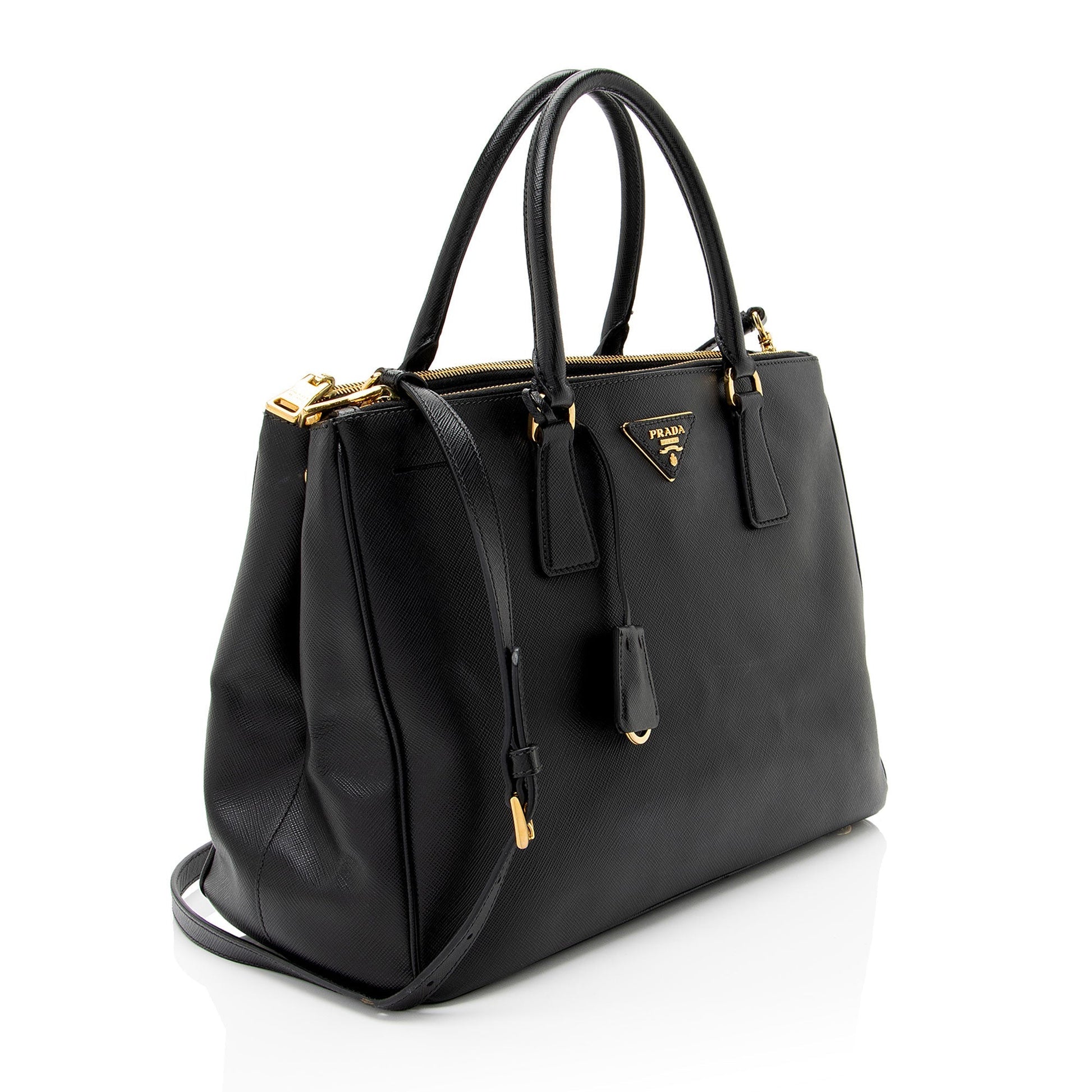 Prada Lux Double Tote Saffiano Medium Zip Tote Bag Medium Tote 5