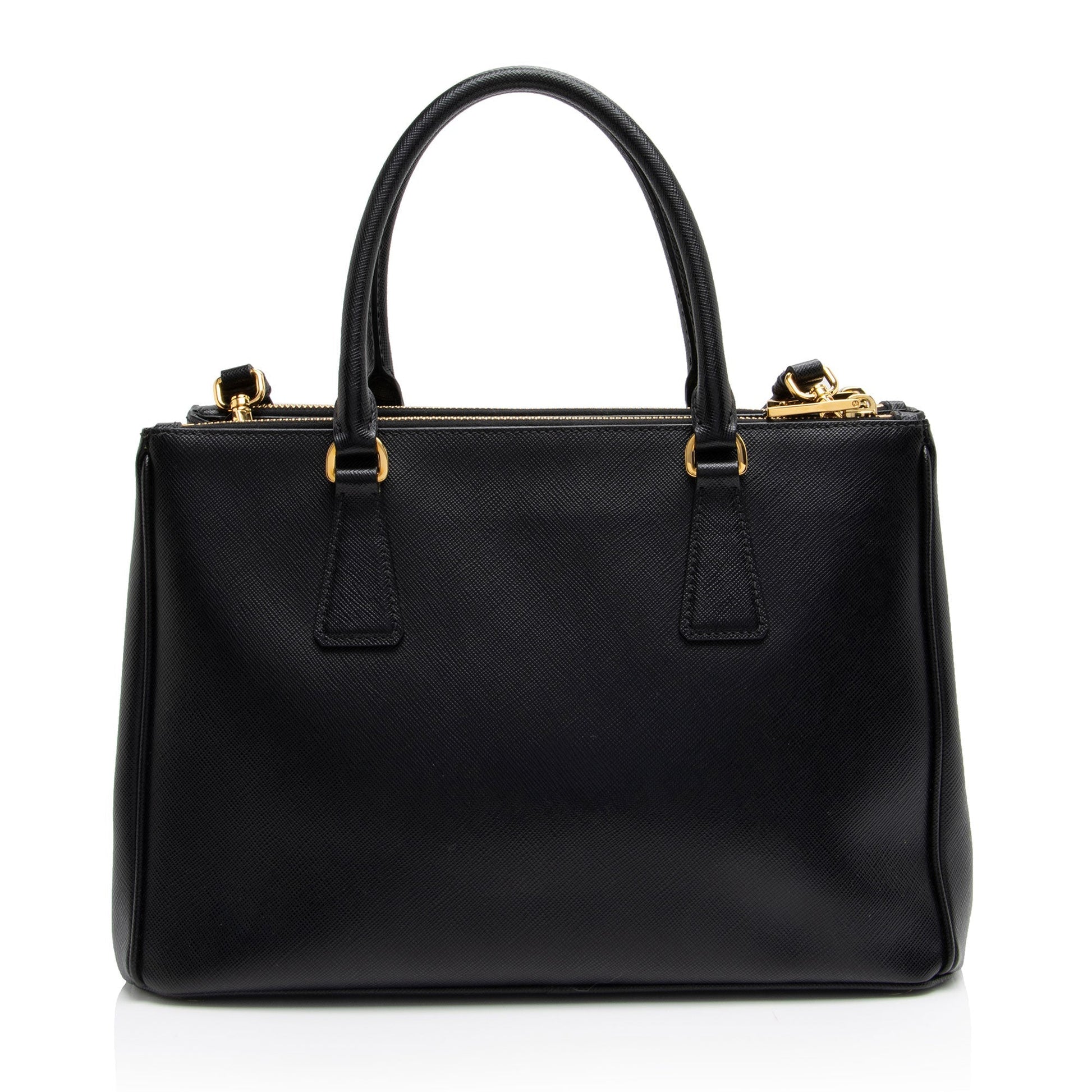 Prada Lux Double Tote Shf Lqv9Hg Saffiano Small Zip Tote Bag