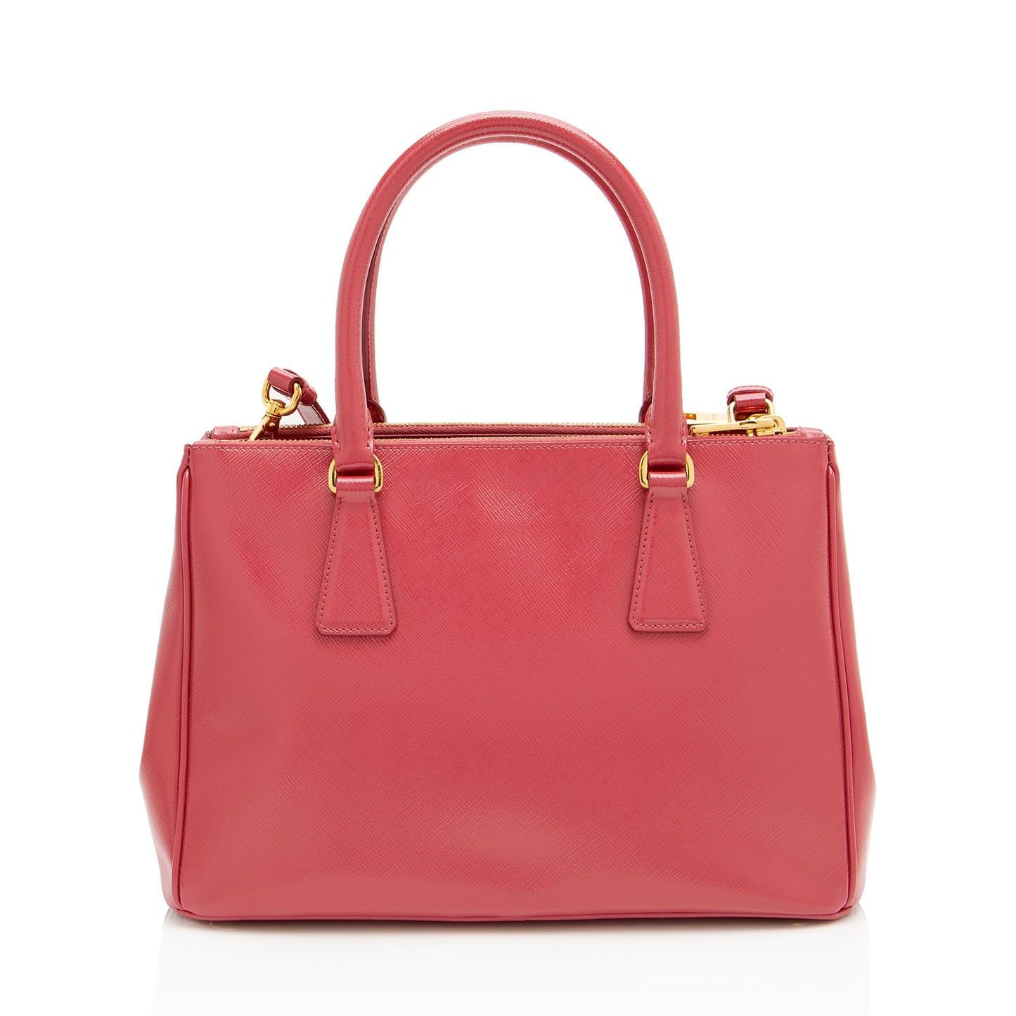 Prada Lux Double Tote Shf Fz8Big Saffiano Small Zip Tote Bag