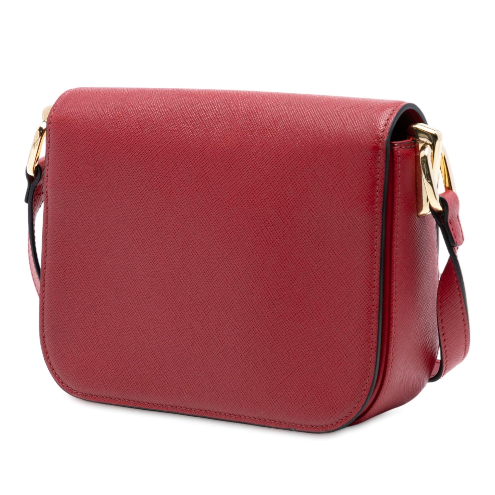 Prada Lux Embleme Crossbody Saffiano Crossbody Bag