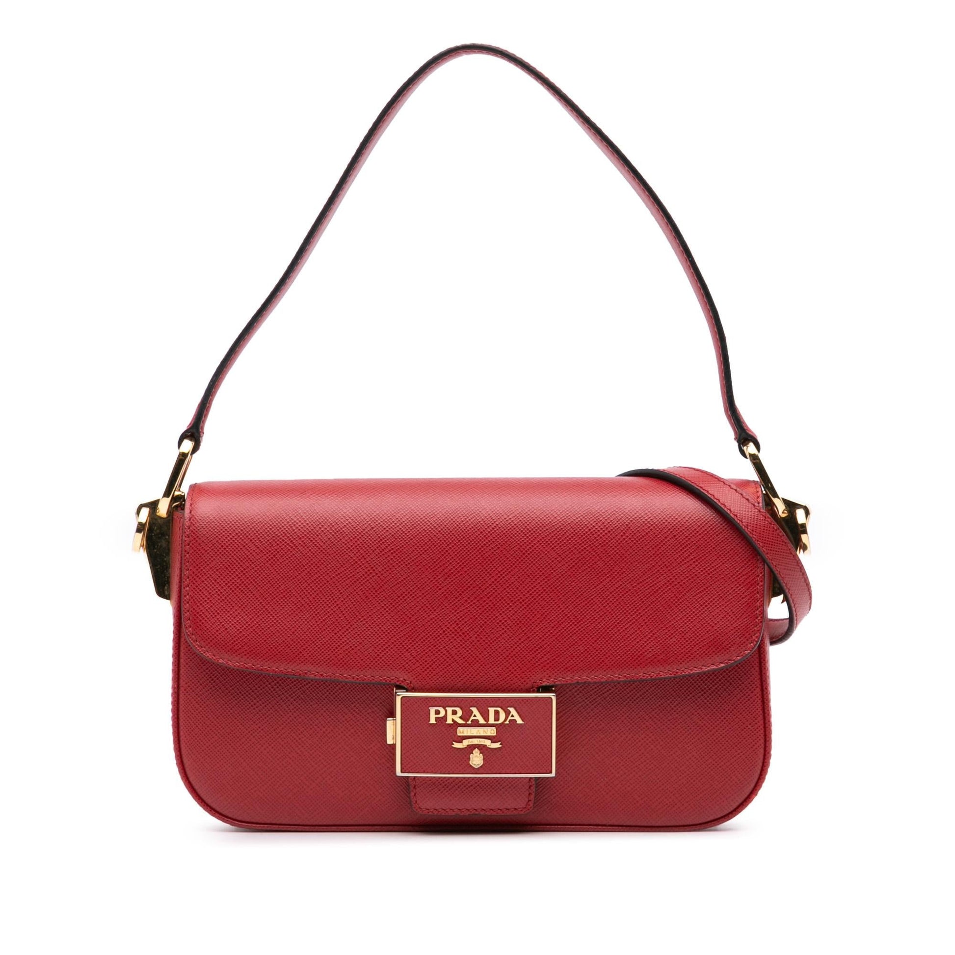 Prada Lux Embleme Satchel Saffiano Satchel Bag Embleme Satchel 1