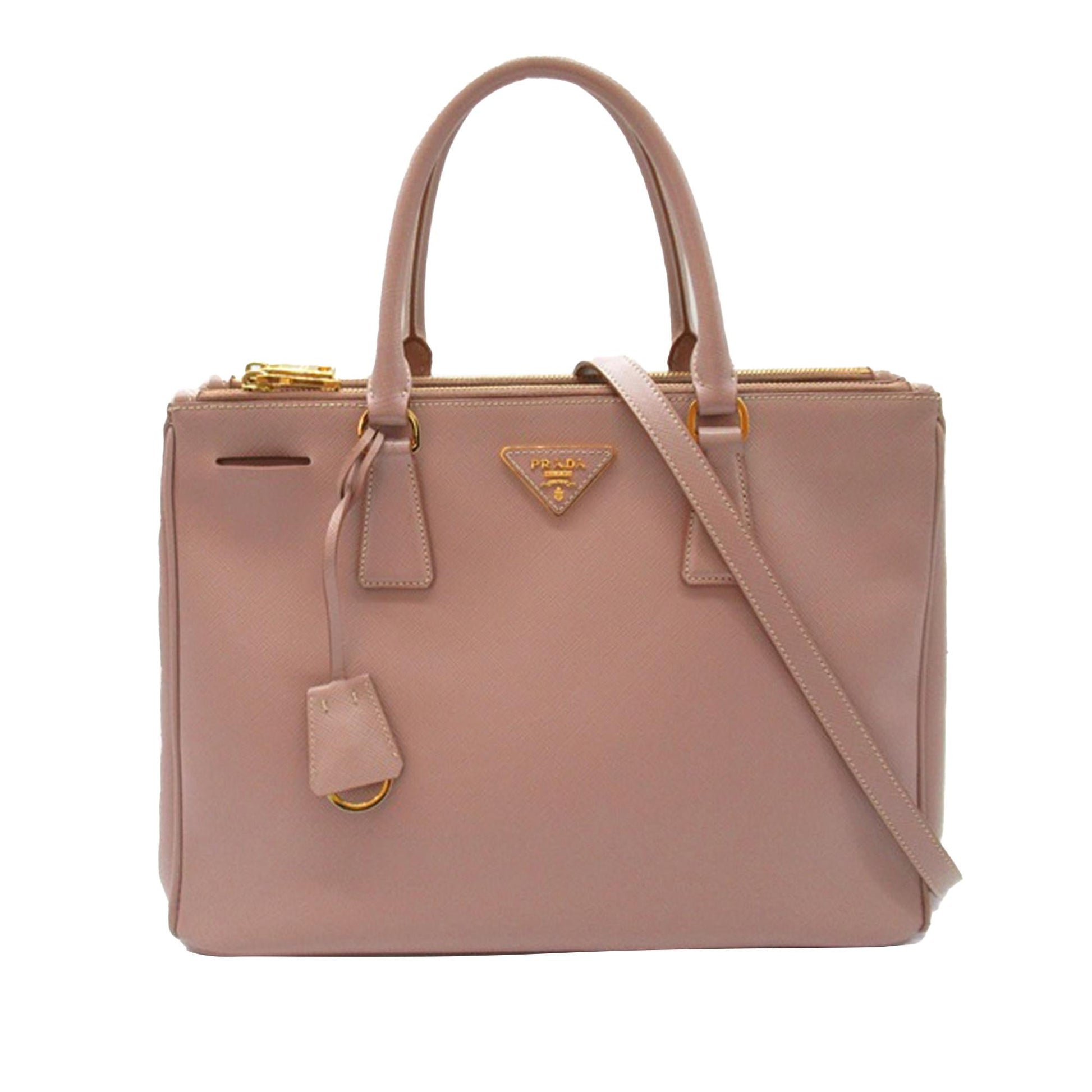 Prada Lux Galleria Double Satchel Shg Fx4Ktw Saffiano Zip Satchel Bag