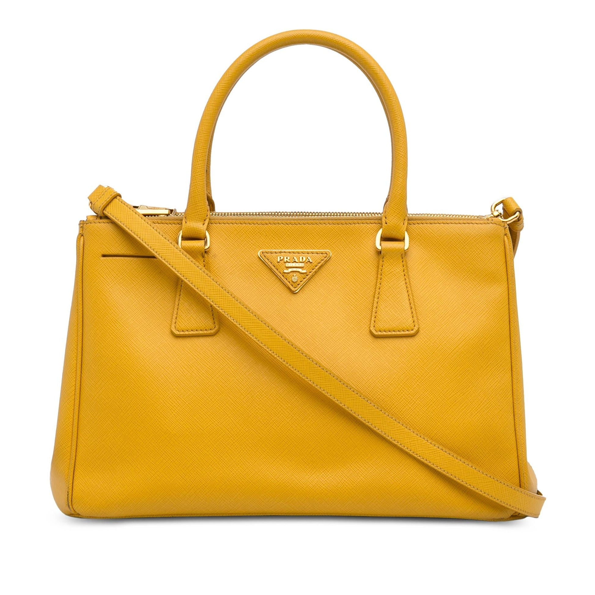 Prada Lux Galleria Double Shg Jdljpx Satchel Bag Saffiano Zip