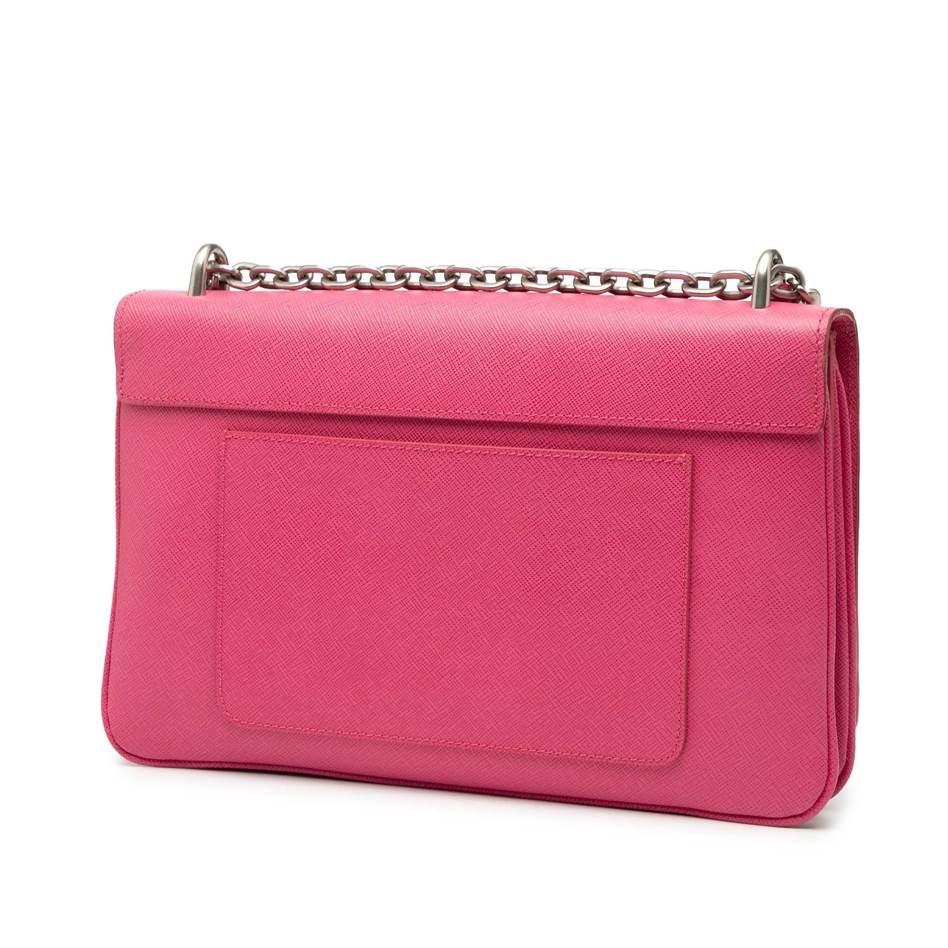 Prada Lux Lock Crossbody Bag Saffiano Chain Flap Chain Flap 1