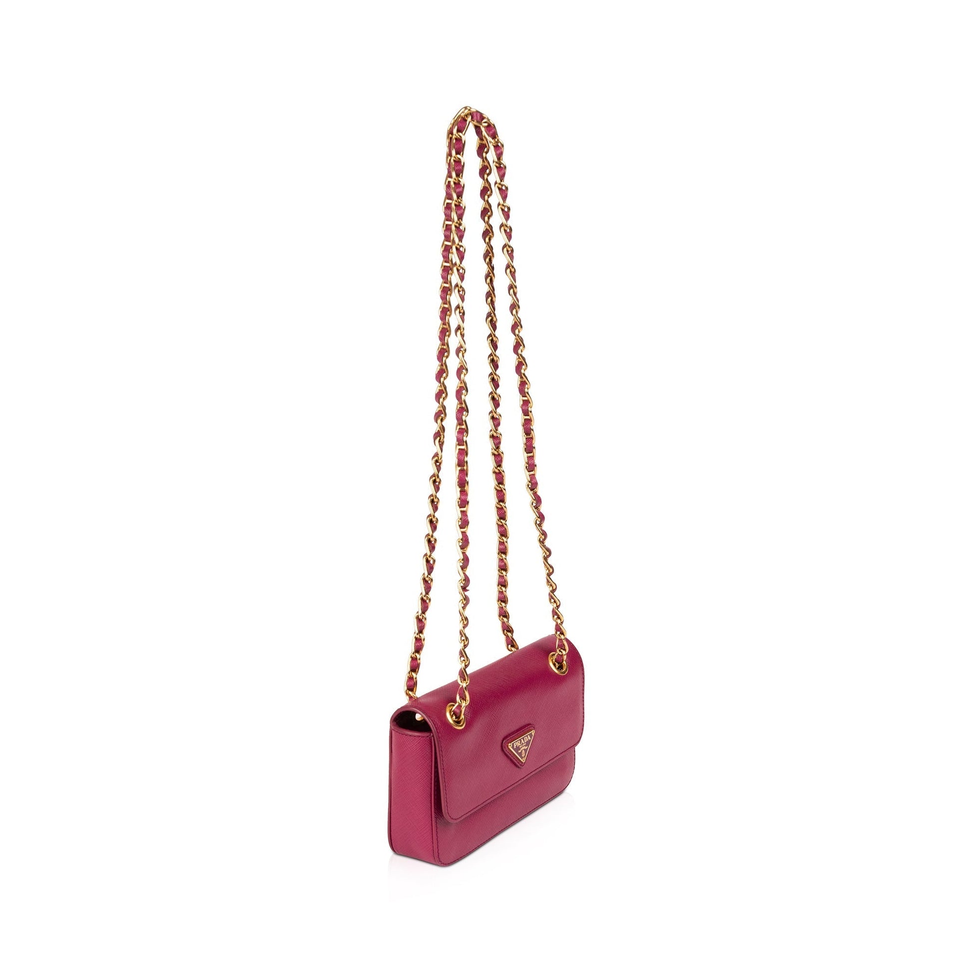 Prada Saffiano Lux Bag Mini Flap Travel Bag