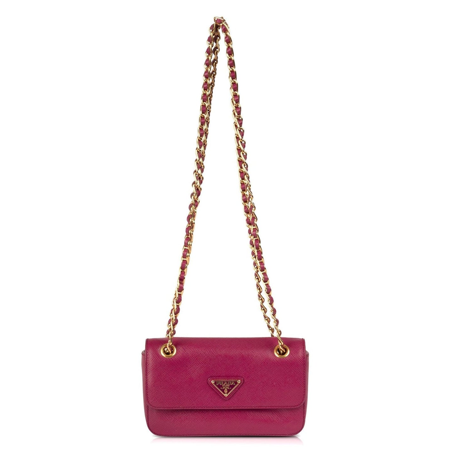 Prada Saffiano Lux Bag Mini Flap Travel Bag