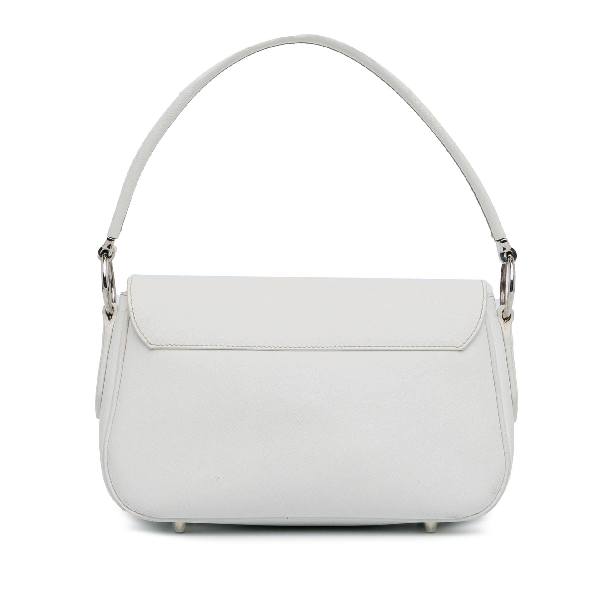Prada Lux Pushlock Shoulder Bag Saffiano Flap Flap Shg Mwdthv