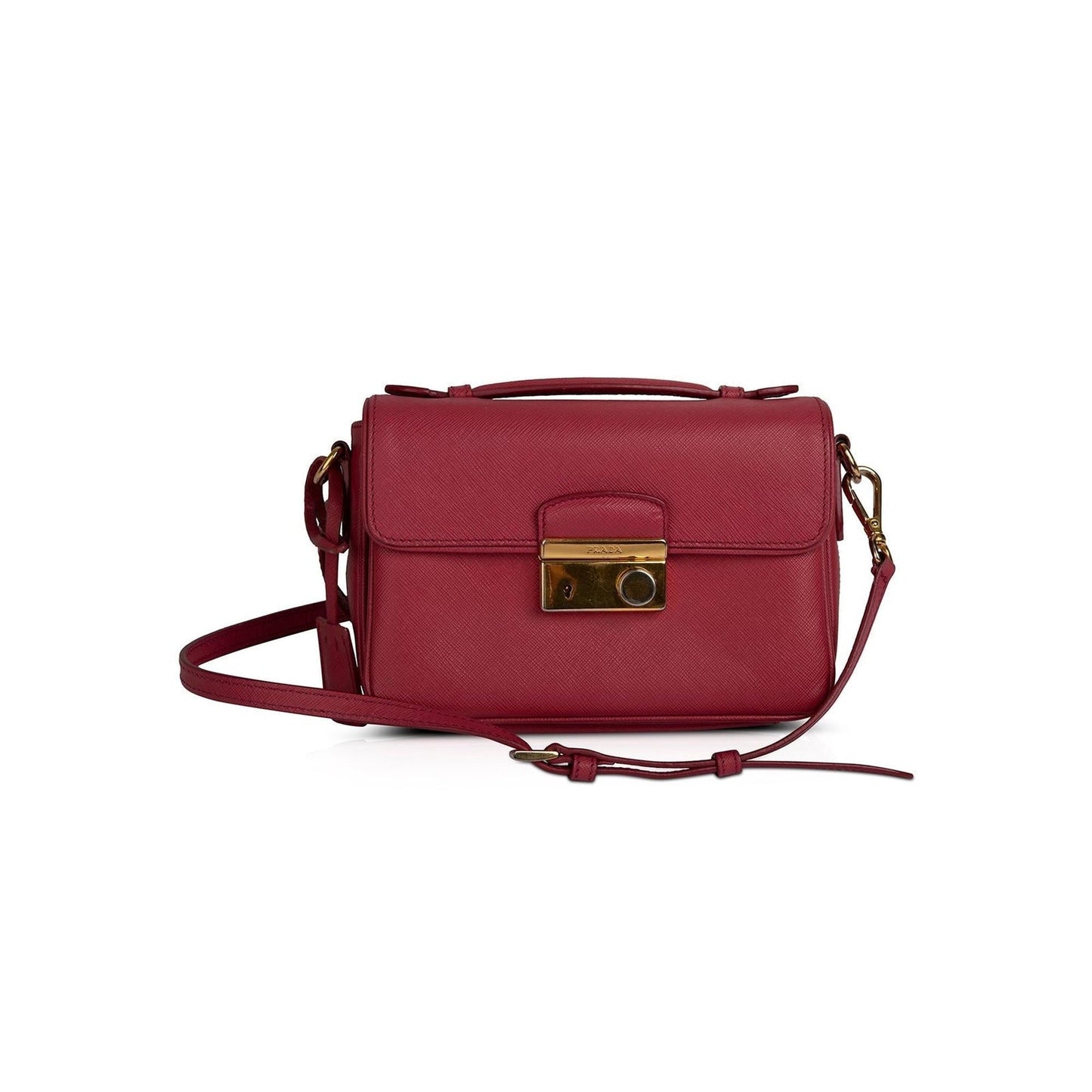 Prada Saffiano Lux Sound Crossbody Bag
