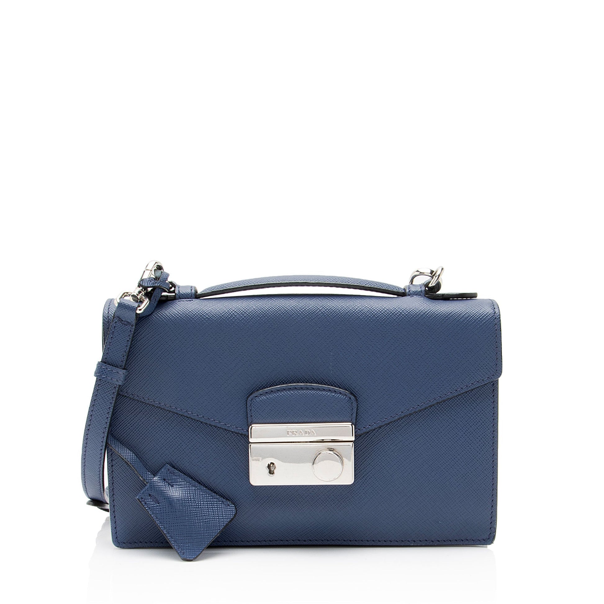 Prada Lux Sound Crossbody Saffiano Mini Crossbody Bag