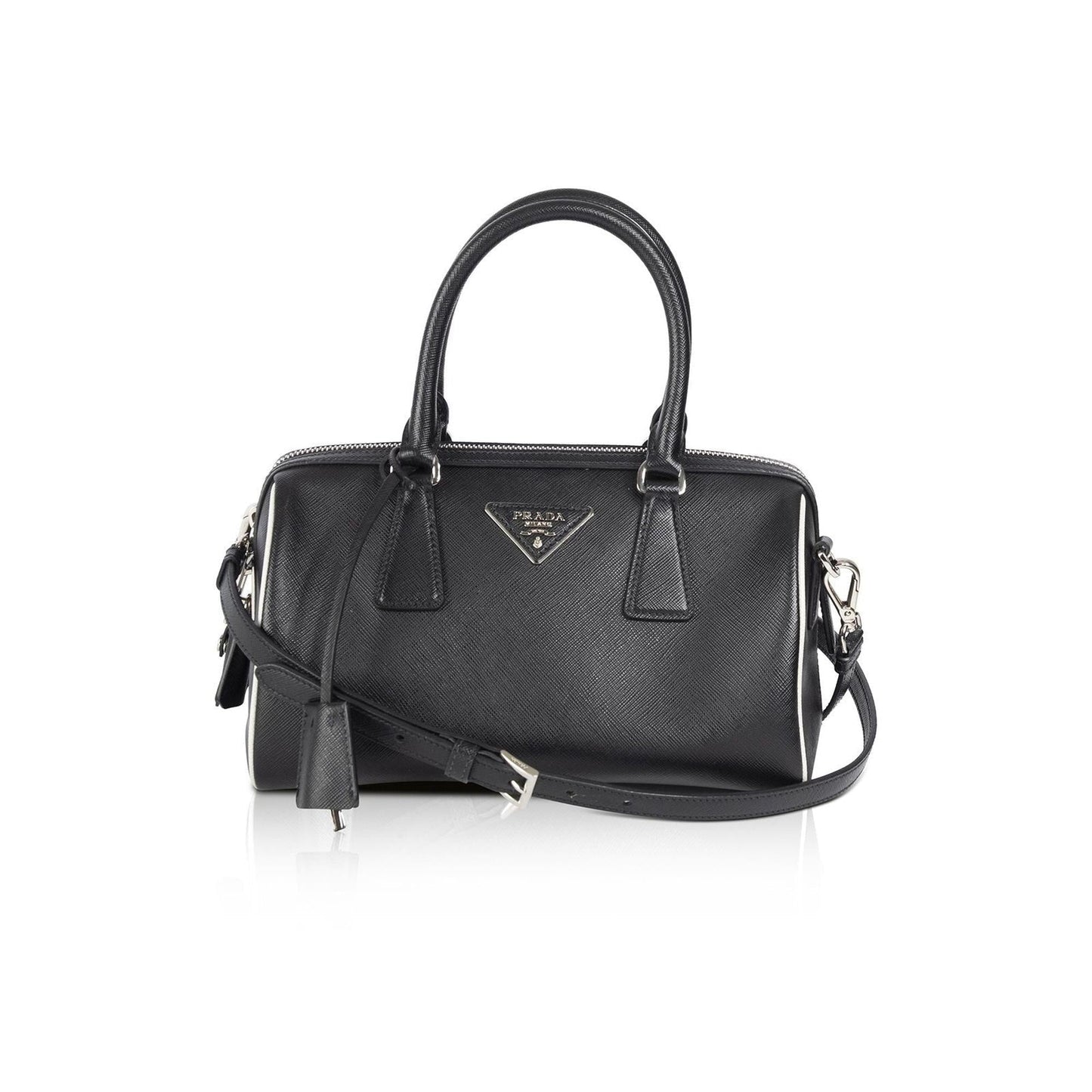 Prada Saffiano Top Handle Bag Mini Travel Bag