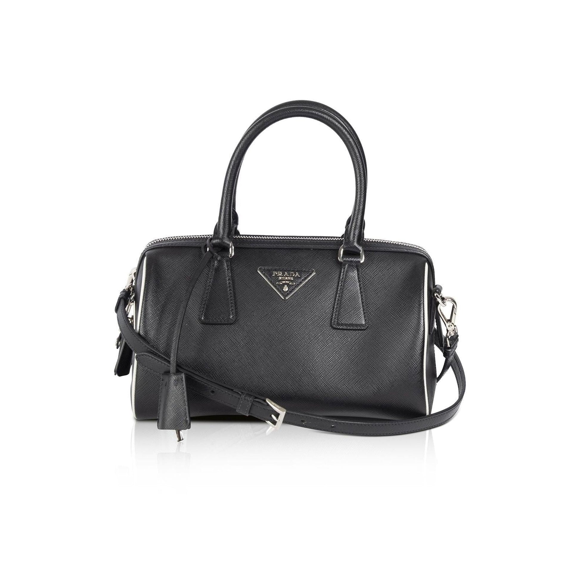 Prada Saffiano Top Handle Bag Mini Travel Bag