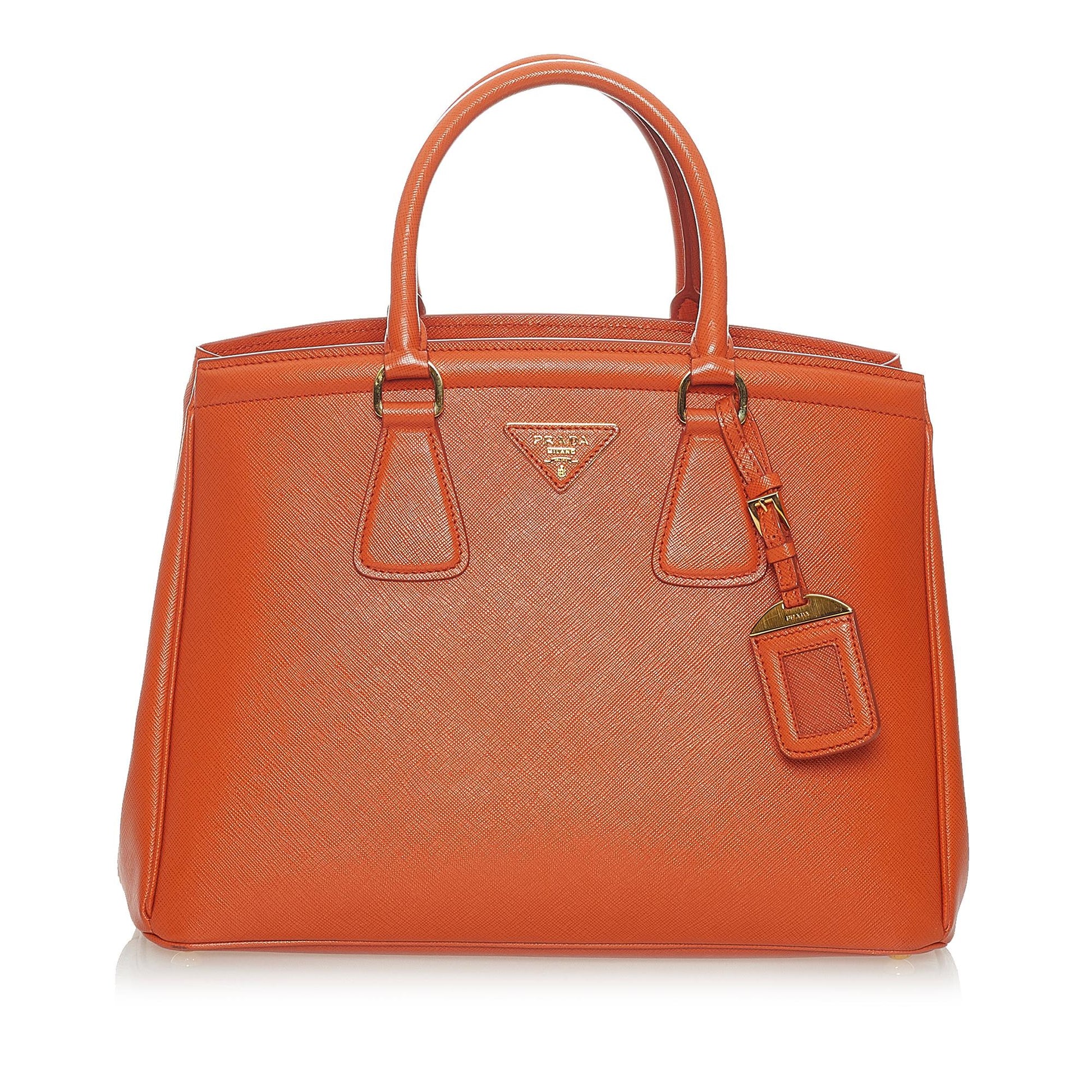 Prada Parabole Handbag Shg Saffiano Satchel Bag