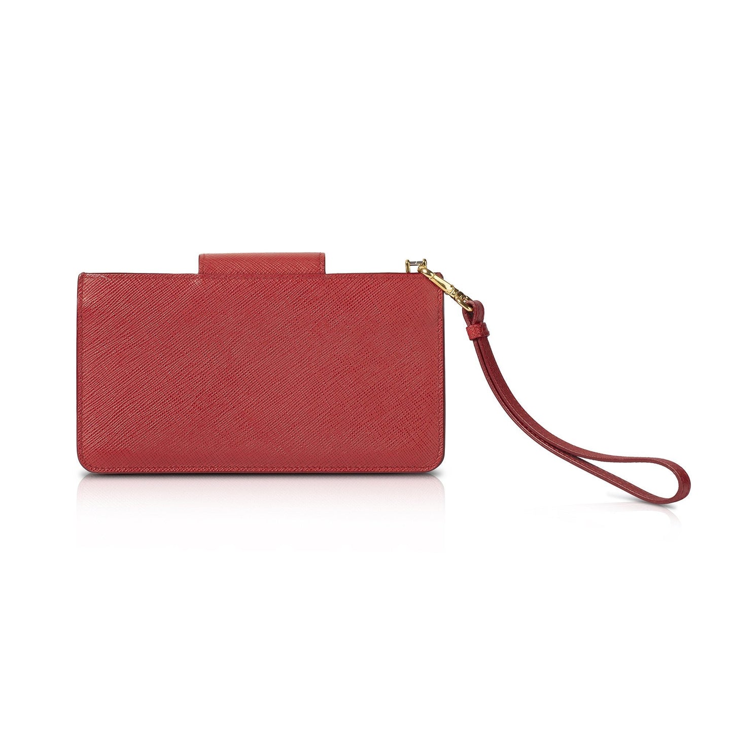 Prada Saffiano Phone Wristlet Handbag Travel Bag