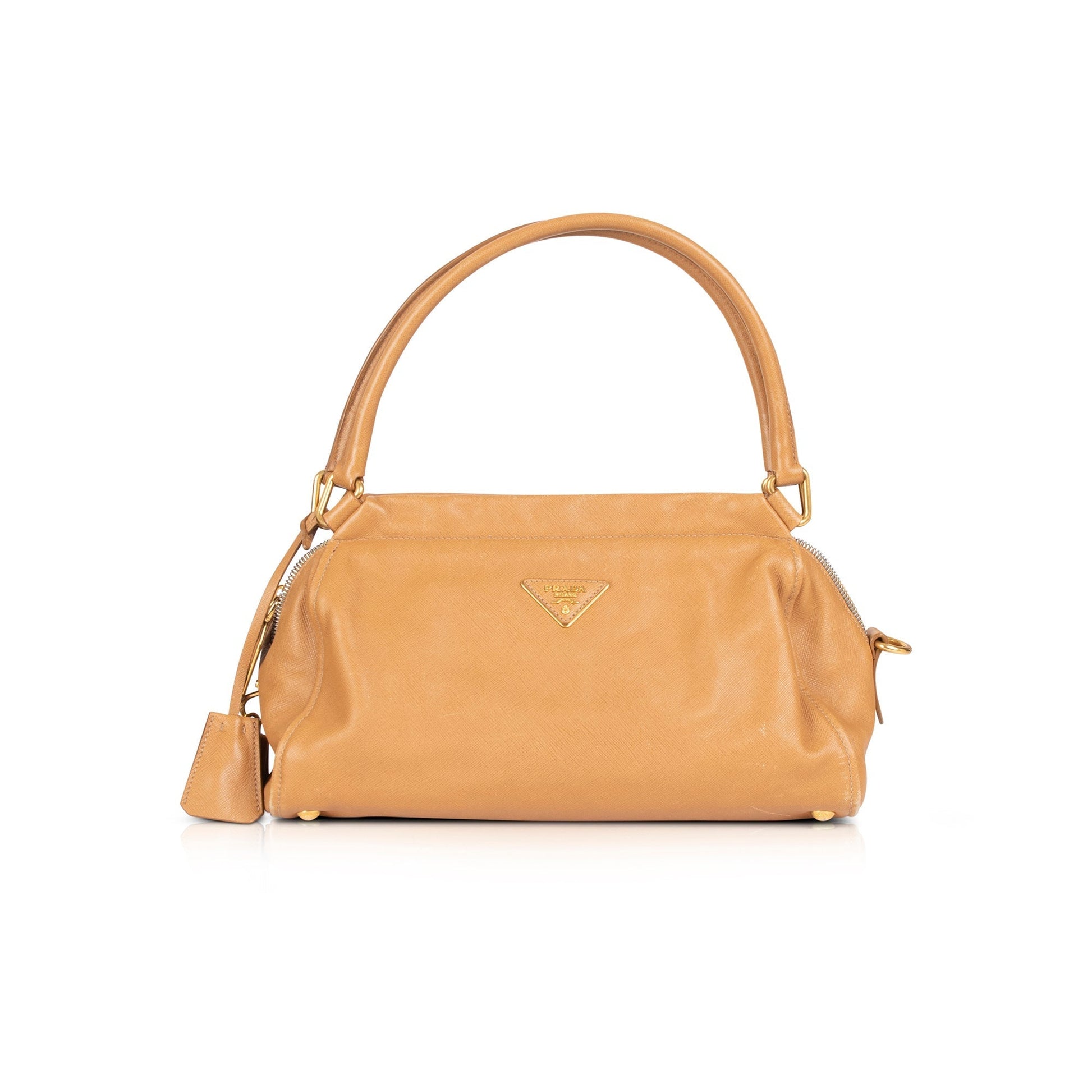 Prada Saffiano Soft Cipria Craquele Bag Travel Bag