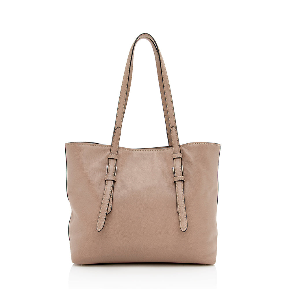 Prada Soft Tote Shf Leather Saffiano Tote Bag