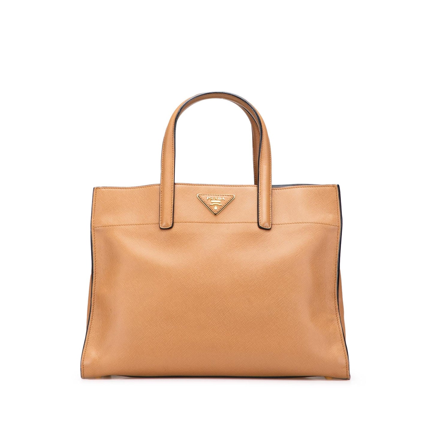 Prada Soft Triple Pocket Satchel Saffiano Satchel Bag