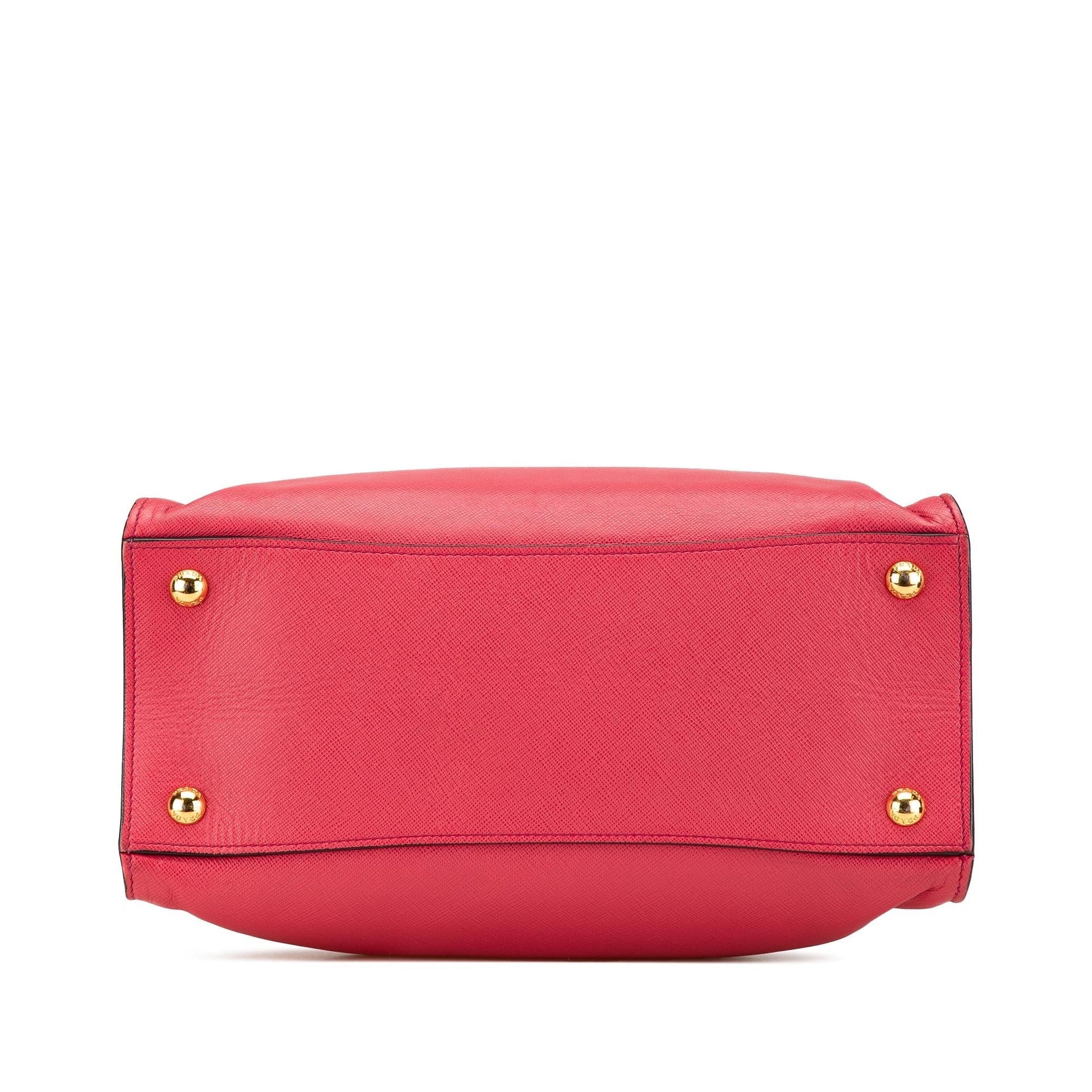 Prada Soft Triple Pocket Tote Saffiano Tote Bag