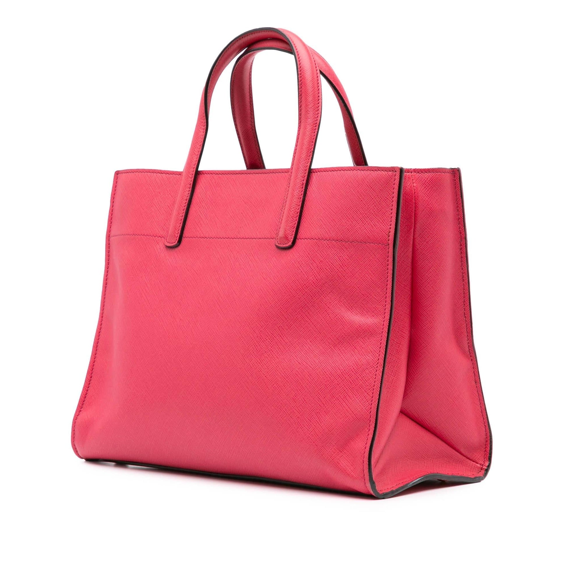 Prada Soft Triple Pocket Tote Saffiano Tote Bag Pocket Tote 2