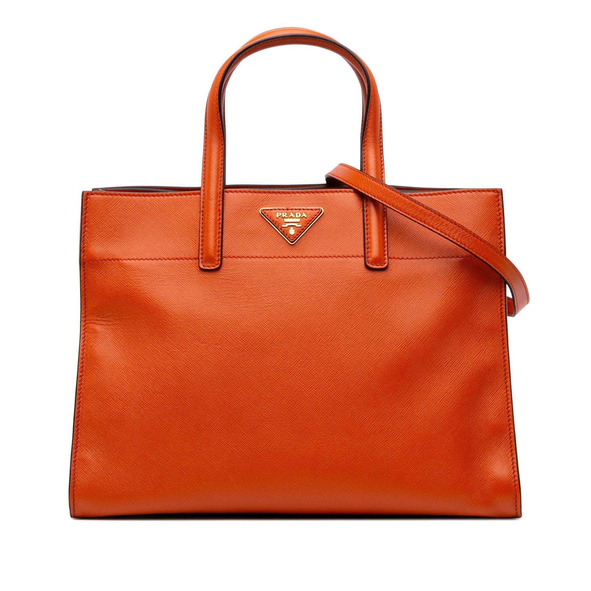 Prada Soft Triple Pocket Tote Saffiano Tote Bag Pocket Tote 3