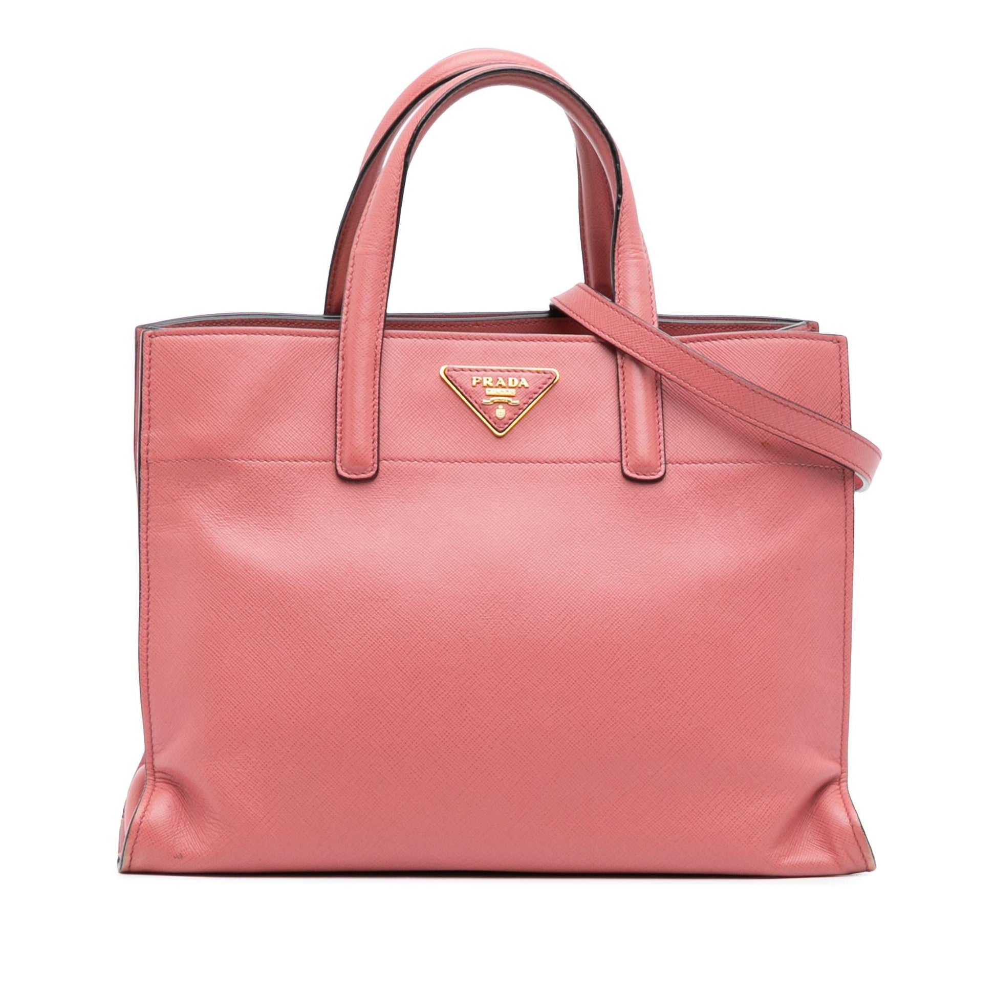 Prada Soft Triple Pocket Tote Saffiano Tote Bag Pocket Tote 5