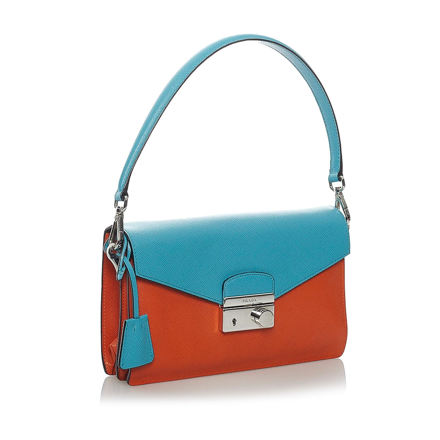 Prada Sound Lock Satchel Shg Saffiano Satchel Bag