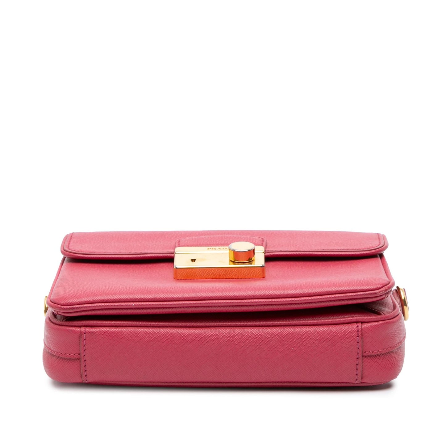 Prada Sound Lock Satchel Saffiano Satchel Bag