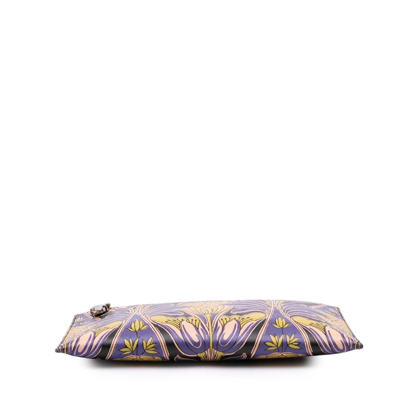Prada Stampa Floral Clutch Saffiano Clutch Bag