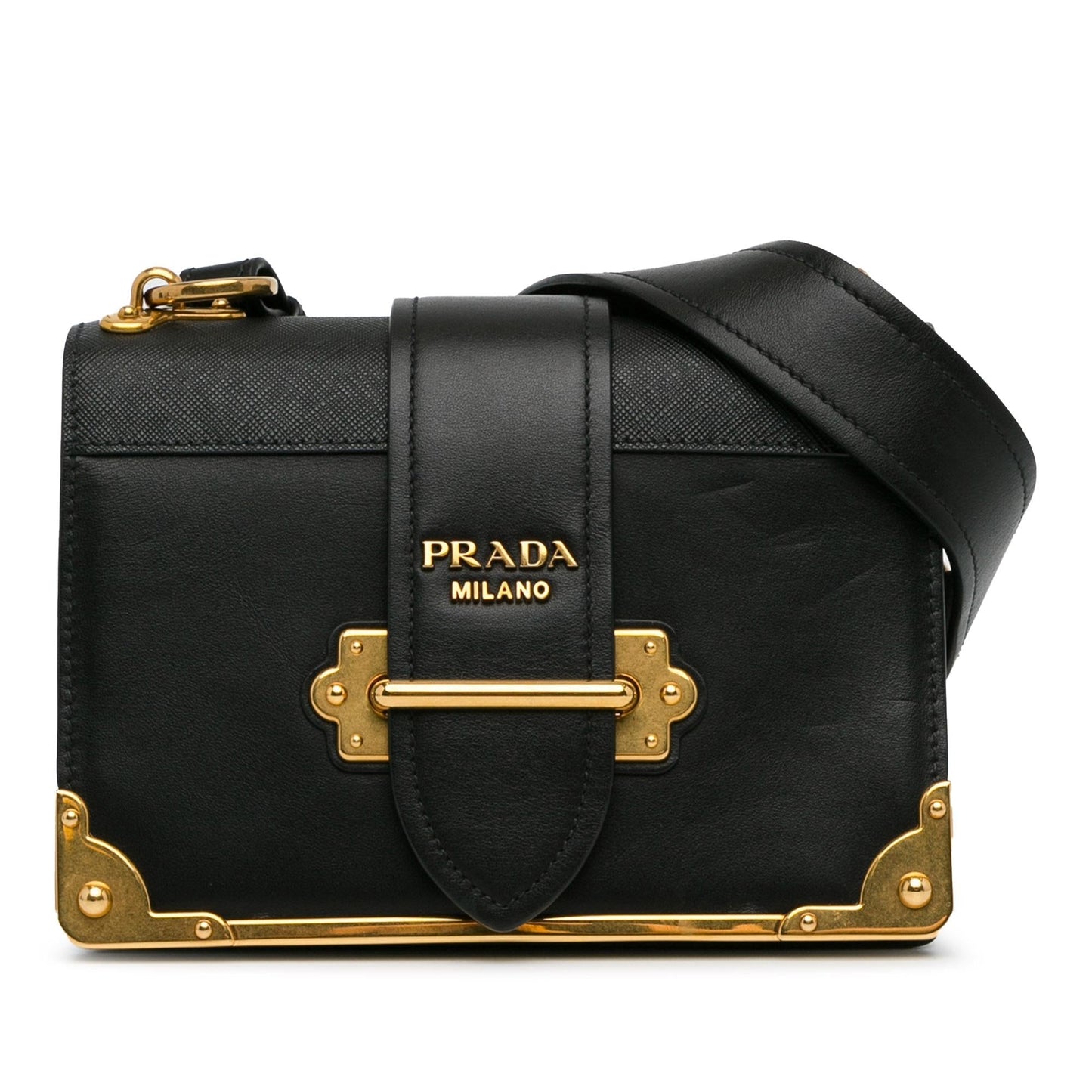 Prada Trimmed City Calf Cahier Shg Nqrowz Crossbody Bag Saffiano
