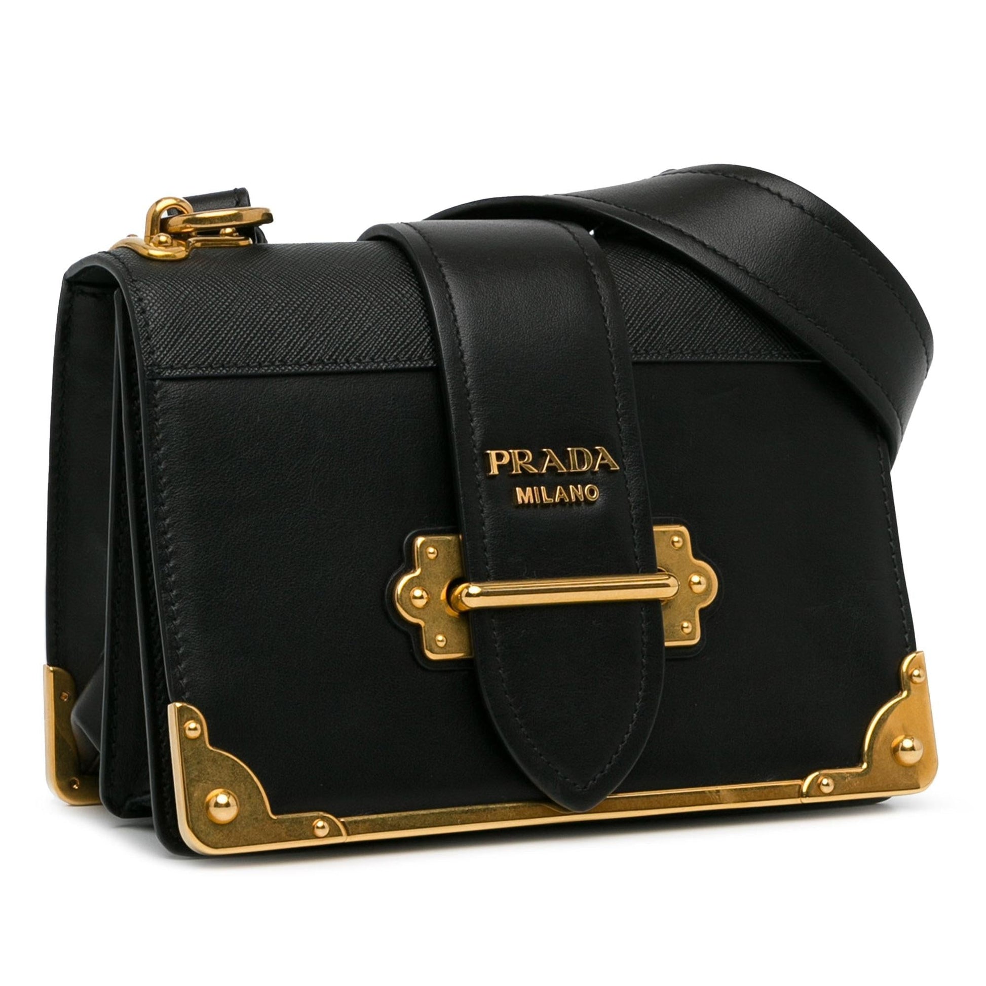 Prada Trimmed City Calf Cahier Shg Nqrowz Crossbody Bag Saffiano