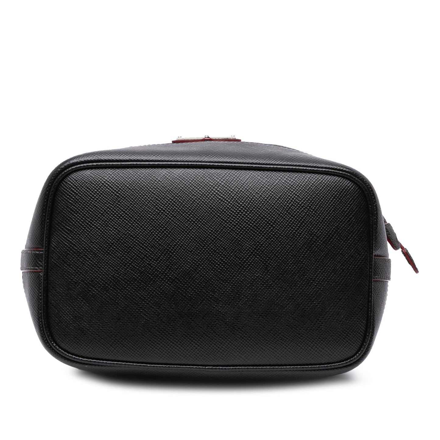 Prada Trimmed Tessuto Bag Saffiano Bucket Satchel Bag