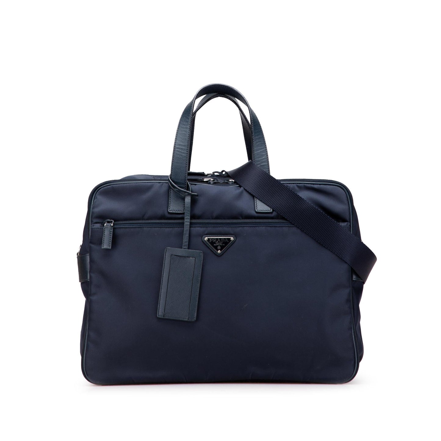 Prada Trimmed Tessuto Business Bag Saffiano Tote Bag