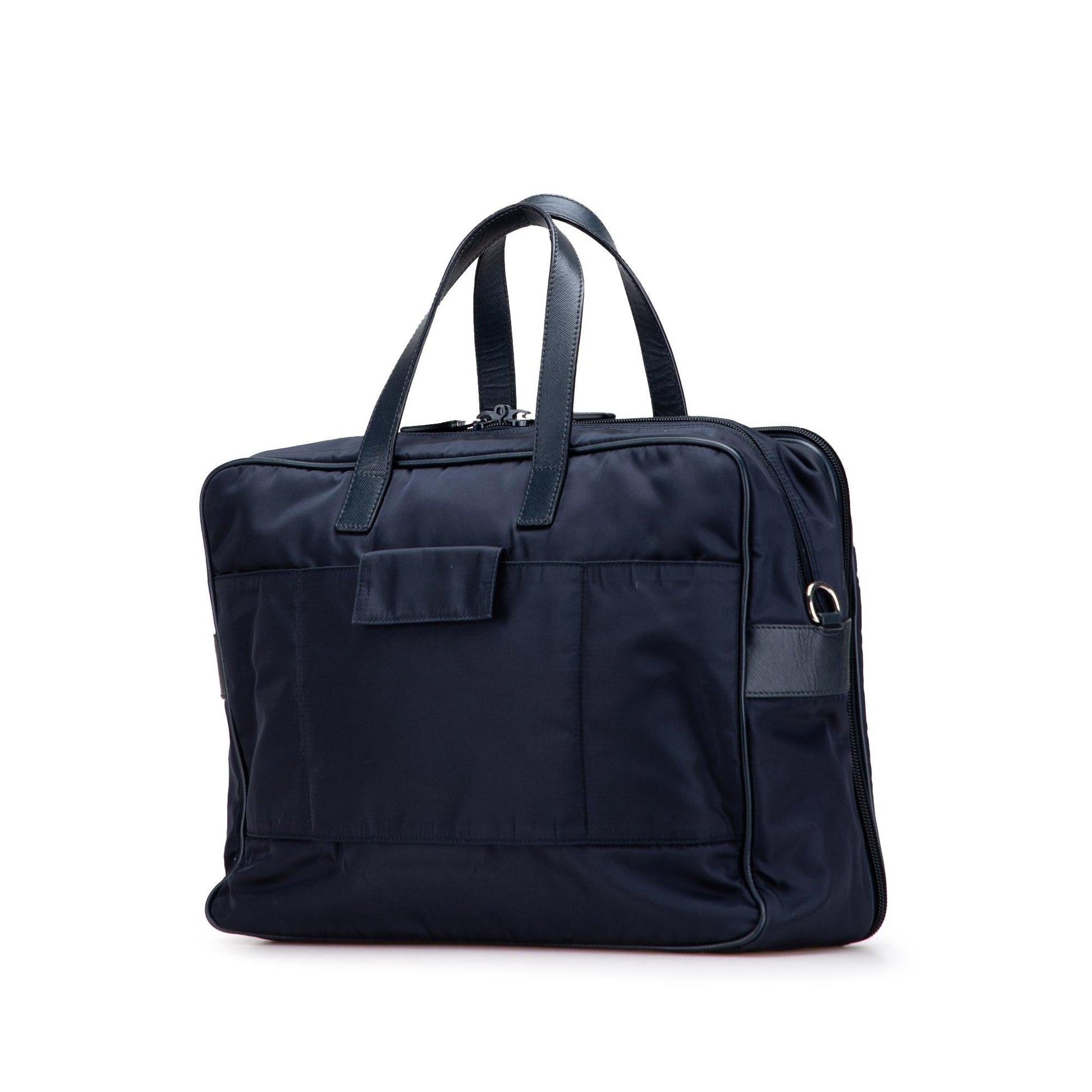 Prada Trimmed Tessuto Business Bag Saffiano Tote Bag