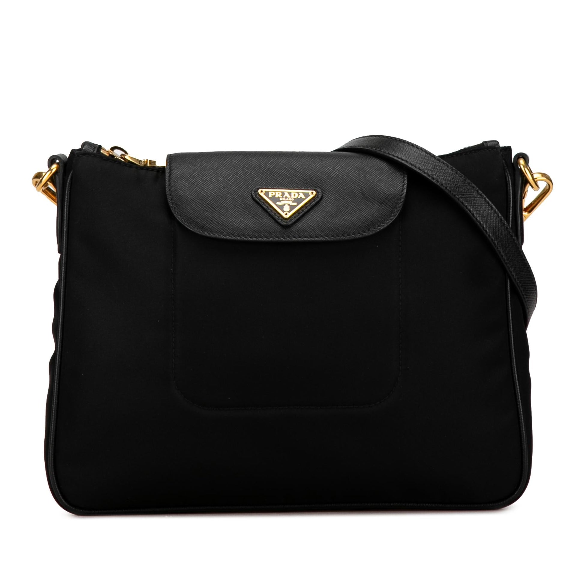 Prada Trimmed Tessuto Crossbody Shg Ntt1B2 Saffiano Crossbody Bag