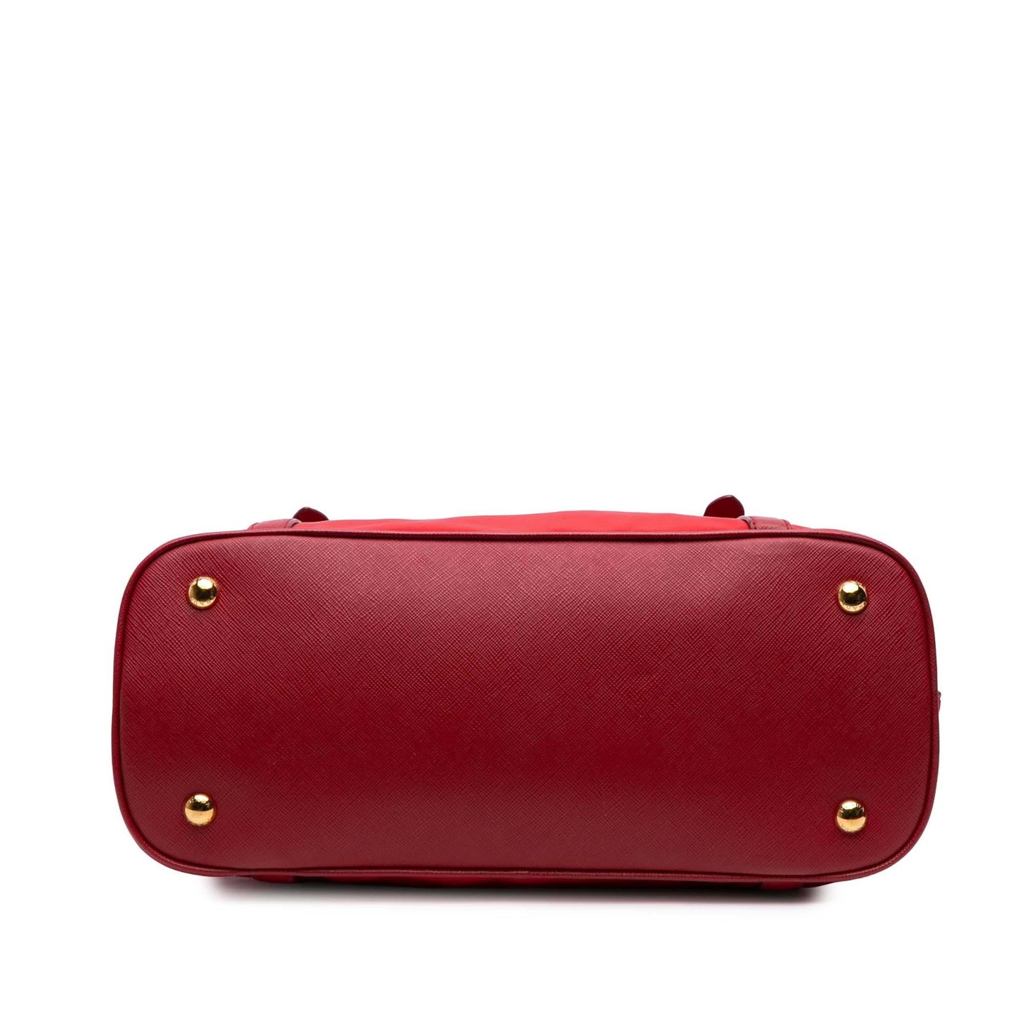 Prada Trimmed Tessuto Dome Satchel Saffiano Satchel Bag