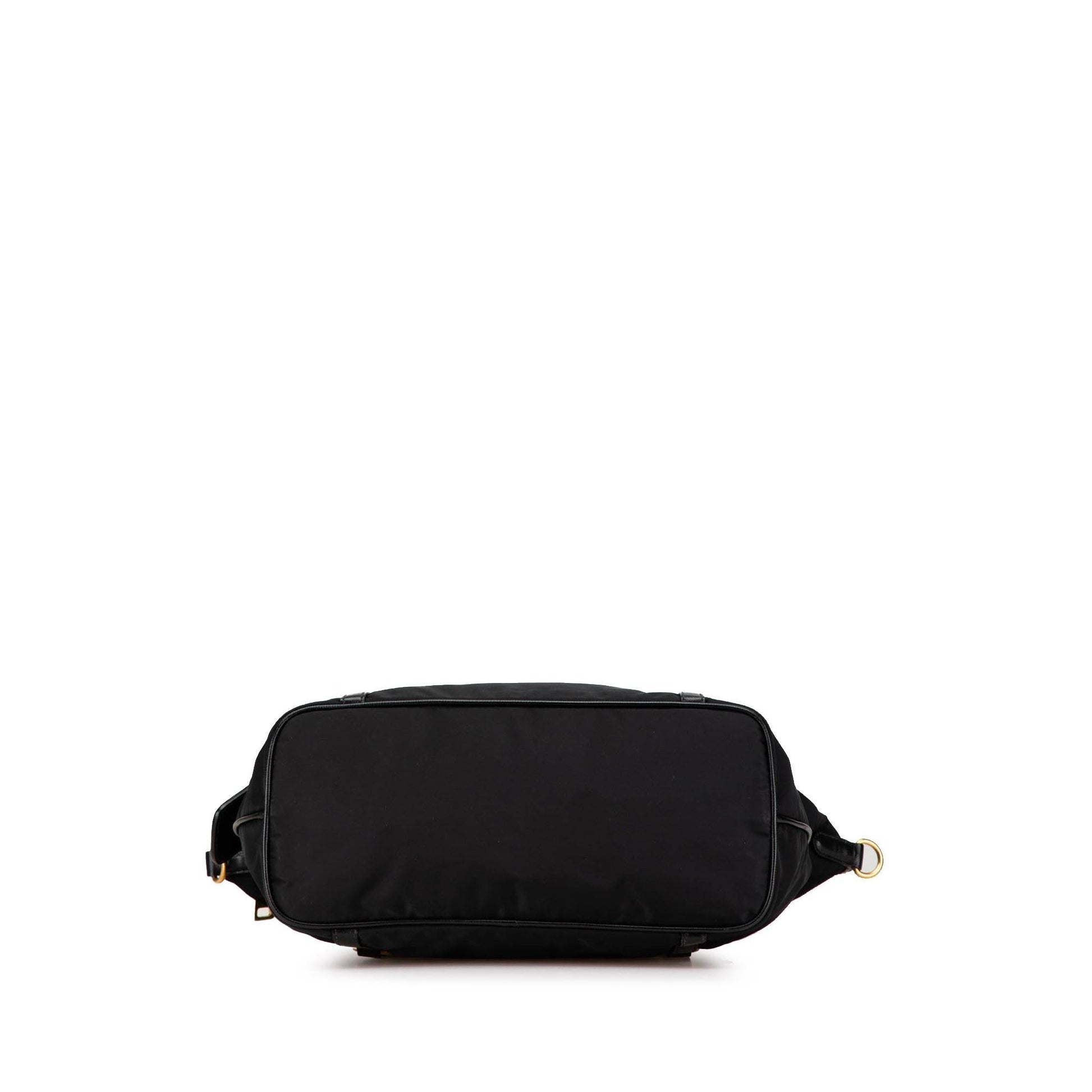 Prada Trimmed Tessuto Tote Saffiano Logo Tote Bag