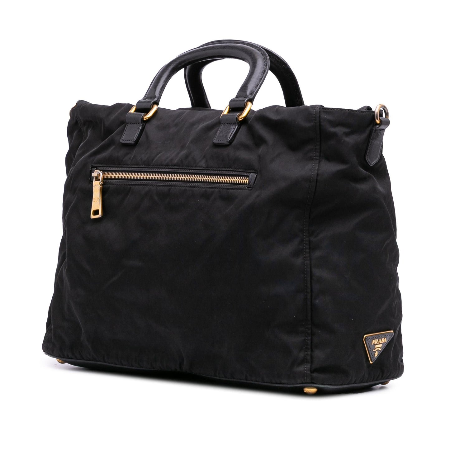 Prada Trimmed Tessuto Satchel Saffiano Satchel Bag Tessuto Satchel 3