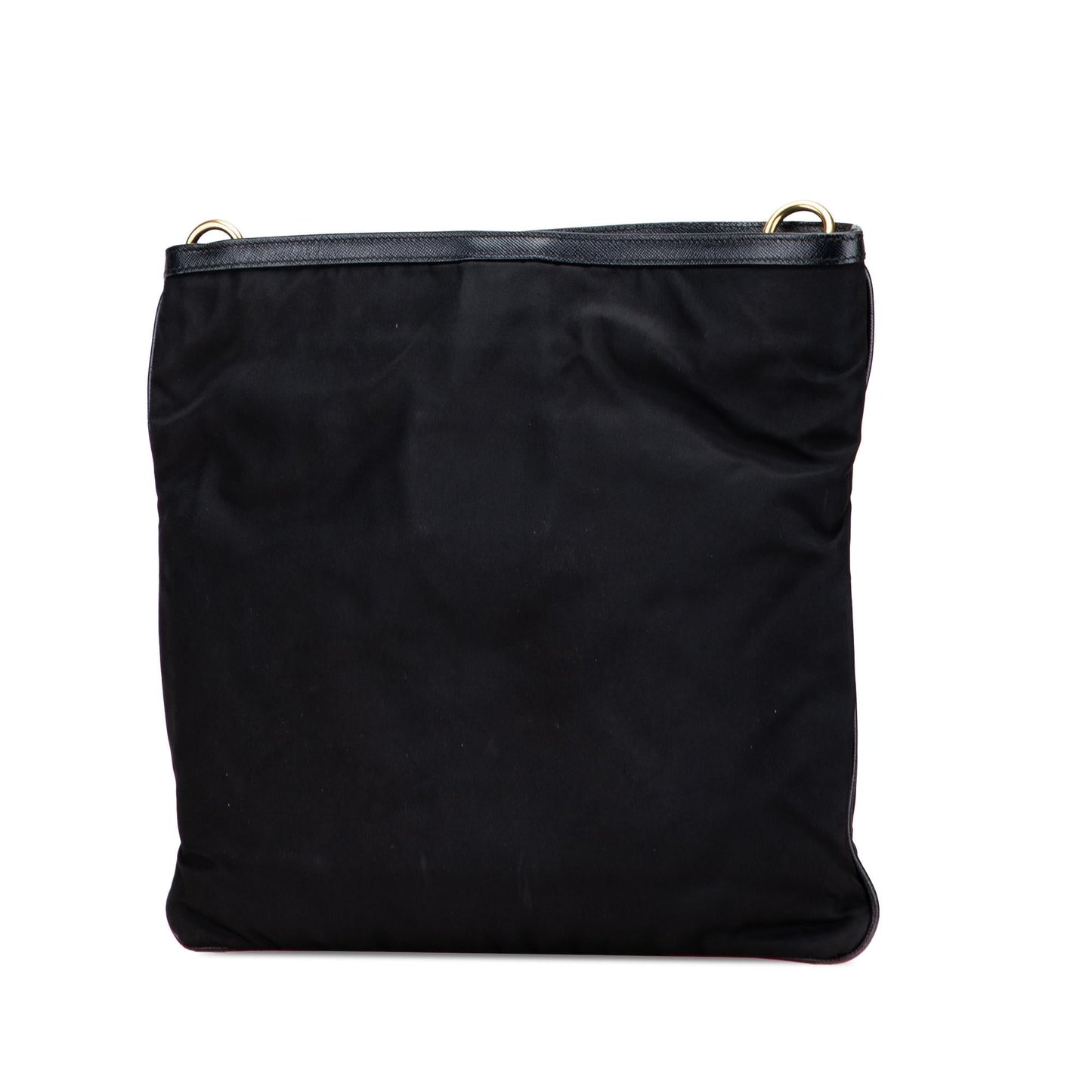 Prada Trimmed Tessuto Snap Crossbody Saffiano Crossbody Bag