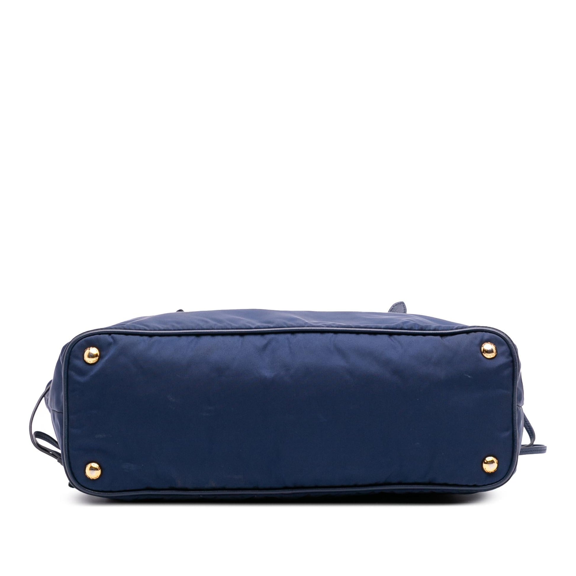 Prada Trimmed Tessuto Tote Saffiano Tote Bag