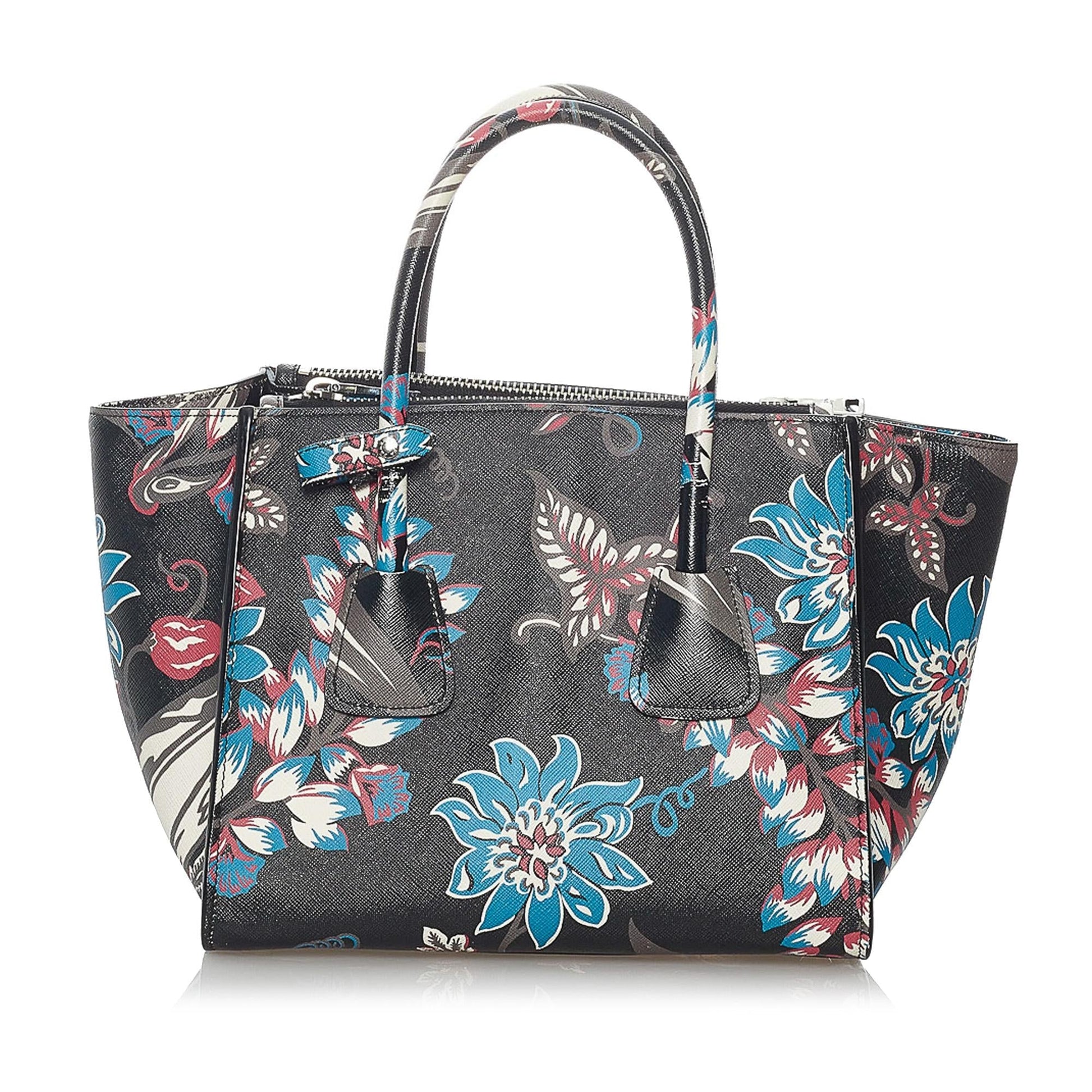 Prada Twin Pocket Satchel Shg Saffiano Satchel Bag