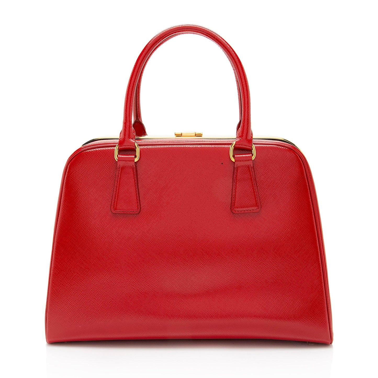 Prada Vernice Framed Pyramid Satchel Shf Sxvfbm Saffiano Satchel Bag