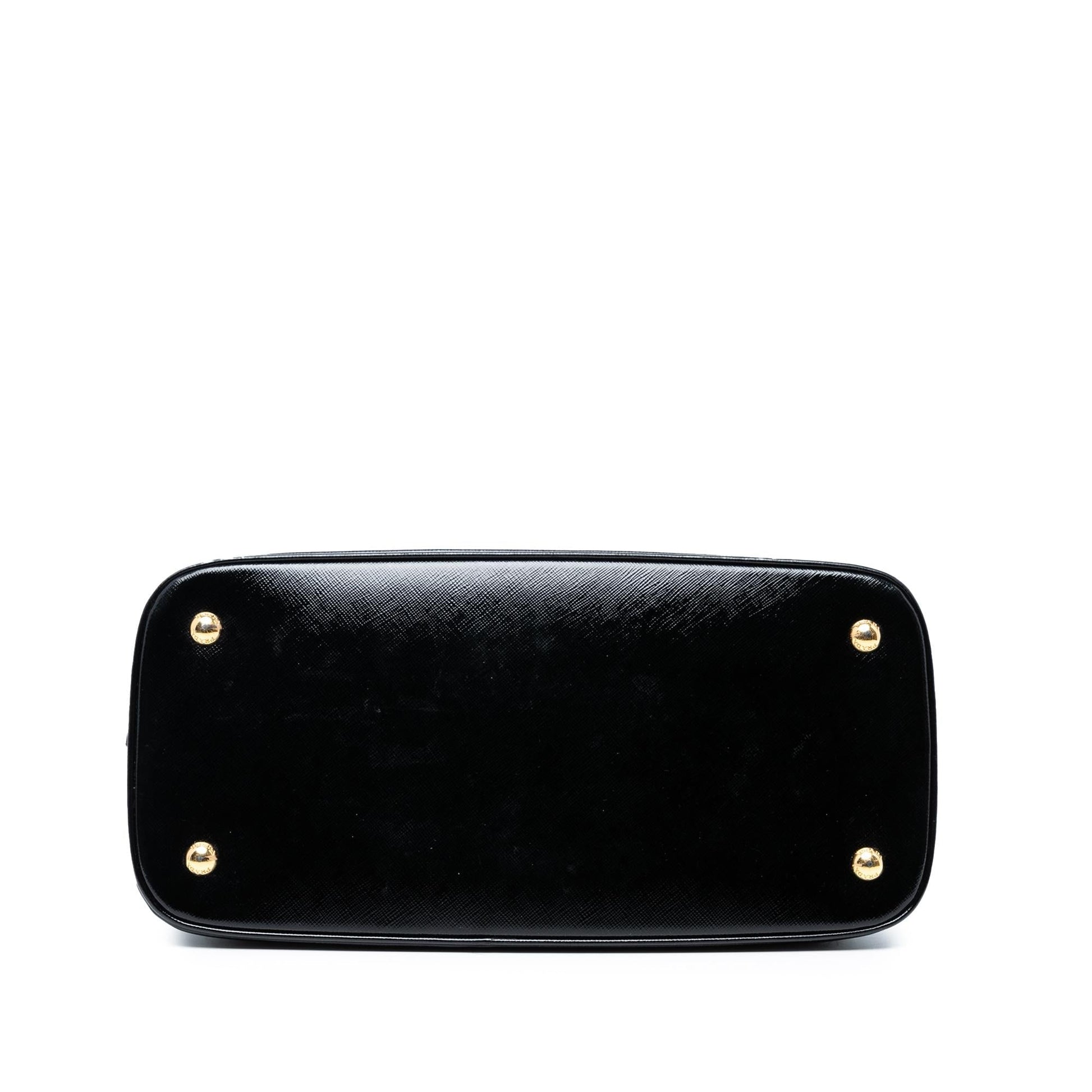 Prada Vernice Promenade Dome Satchel Saffiano Satchel Bag