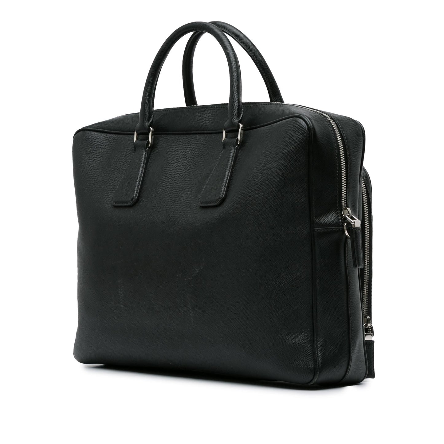 Prada Briefcase Shg 9Yo9Om Tote Bag Saffiano Zip