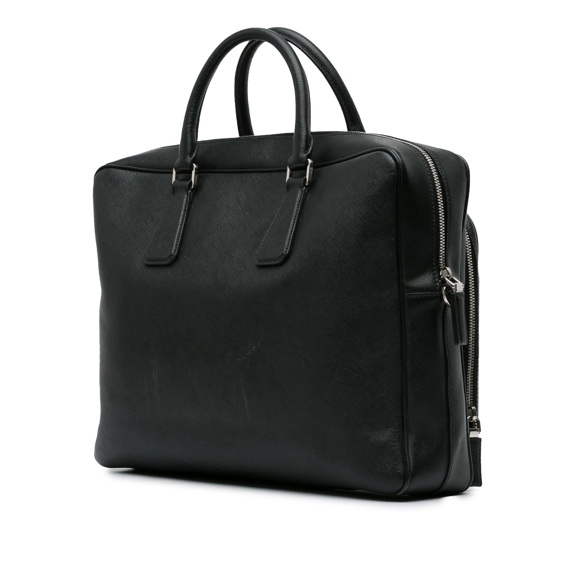 Prada Briefcase Shg 9Yo9Om Tote Bag Saffiano Zip