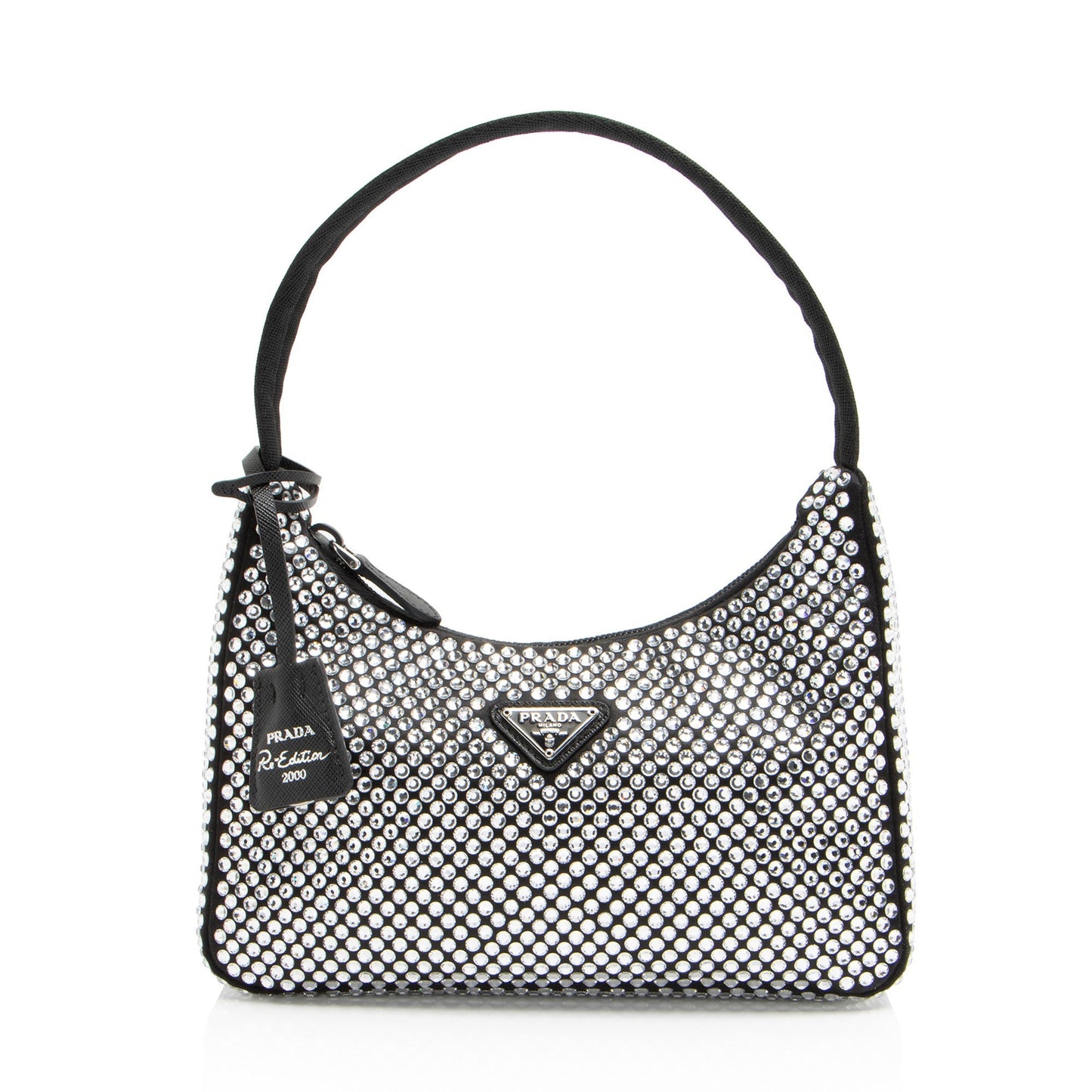 Prada Crystal Re Edition Bag Shf Mpo4Yn Satin Mini Shoulder Bag
