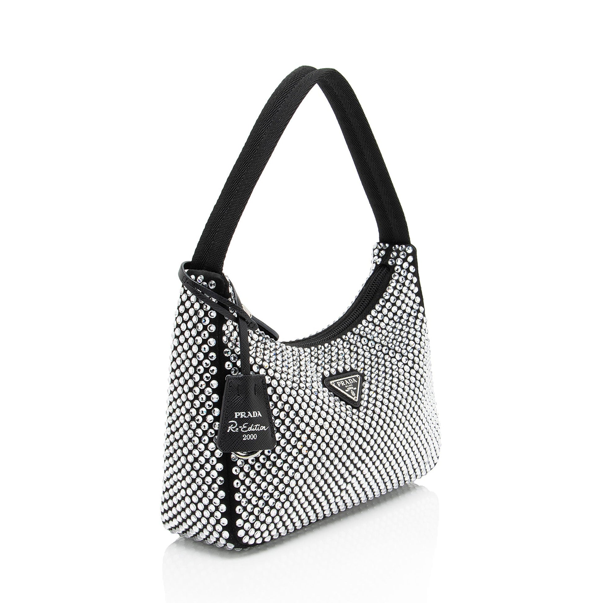 Prada Crystal Re Edition Bag Satin Mini Shoulder Bag 2000 Mini Bag