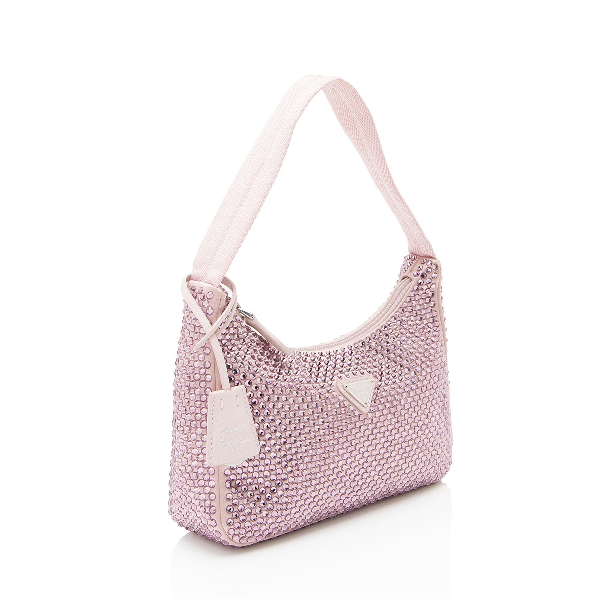 Prada Crystal Re Edition Bag Satin Mini Shoulder Bag Mini Bag 1