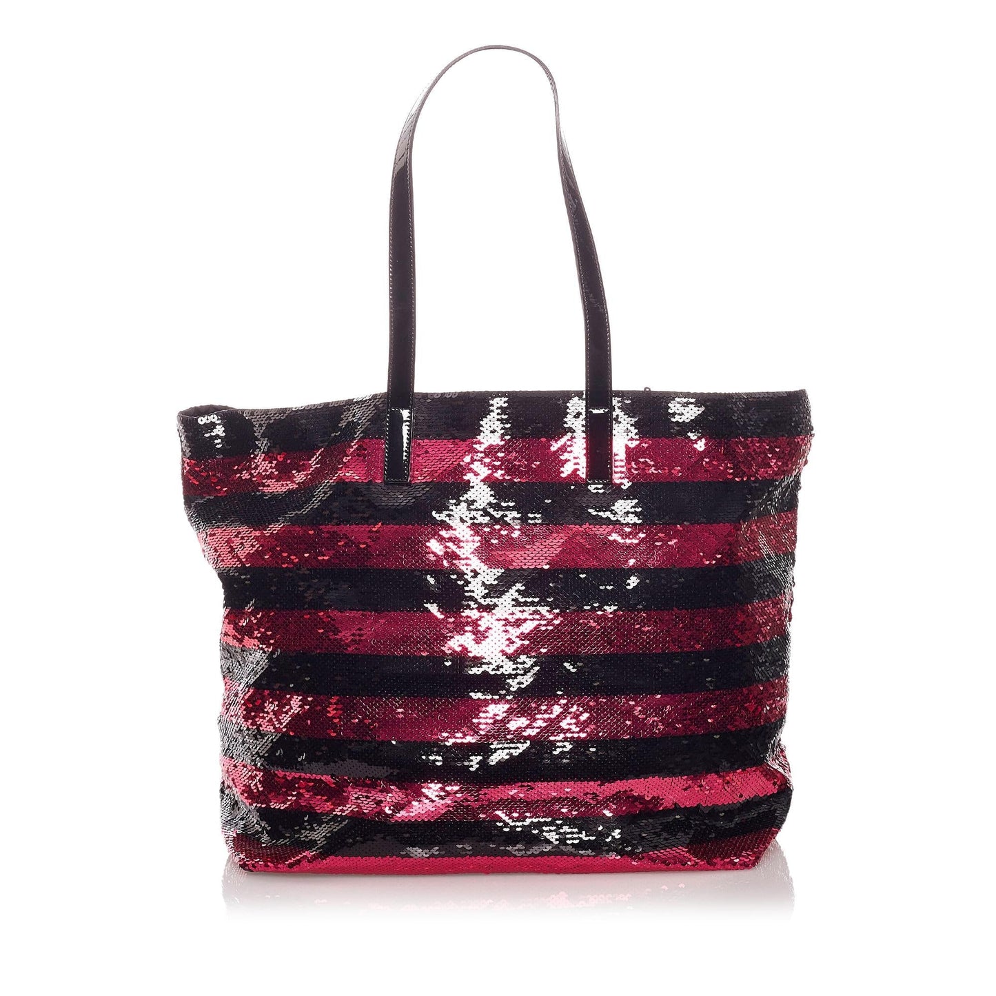 Prada Sequin Striped Tote Bag Shg